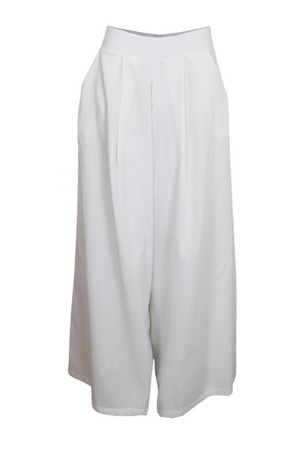 Hermoso pantalón palazzo color blanco