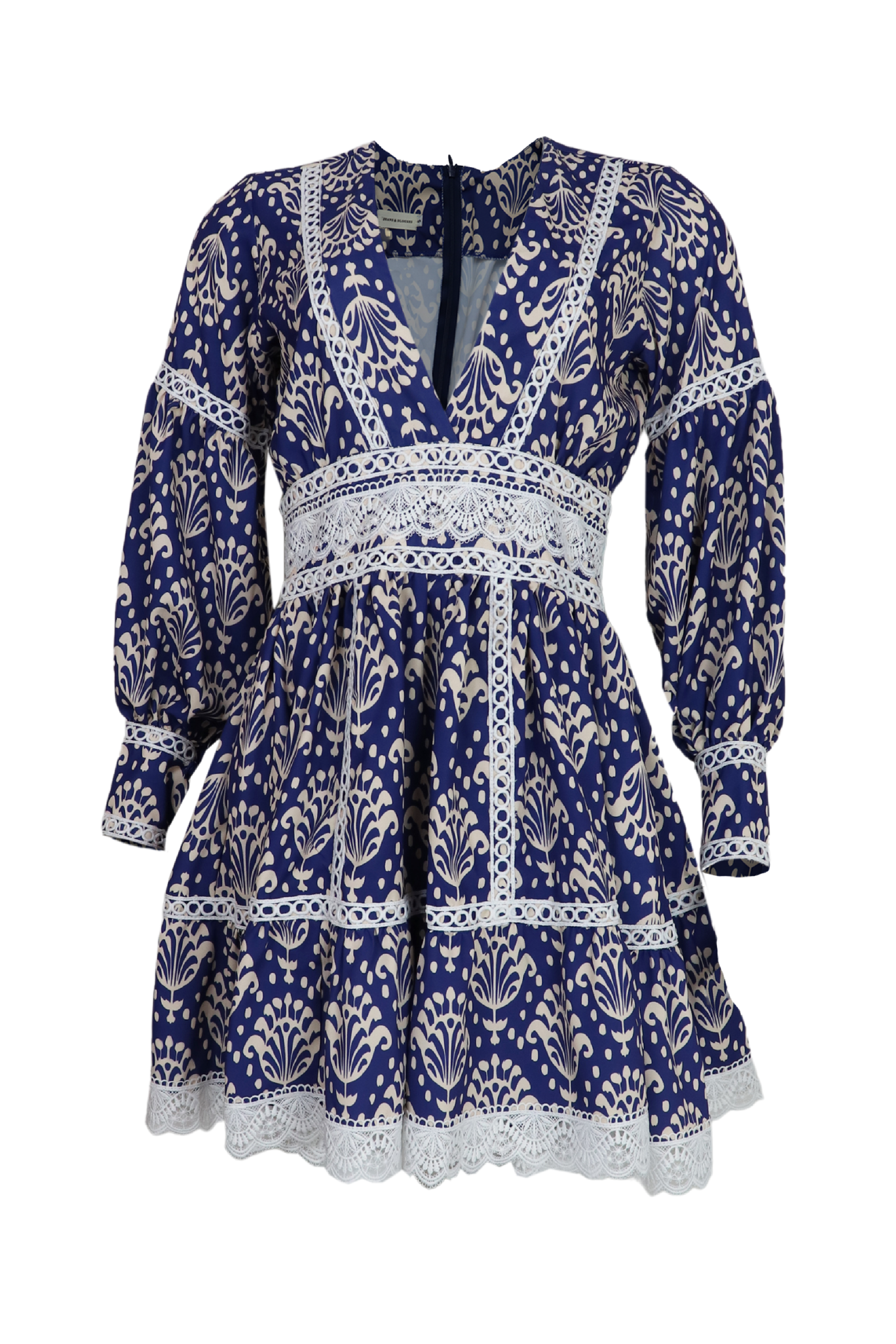 Vestido corto manga larga Valentina