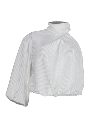 Blusa asimétrica  danna color beige