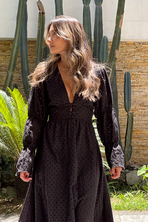 PTJ239007 vestido con manga larga