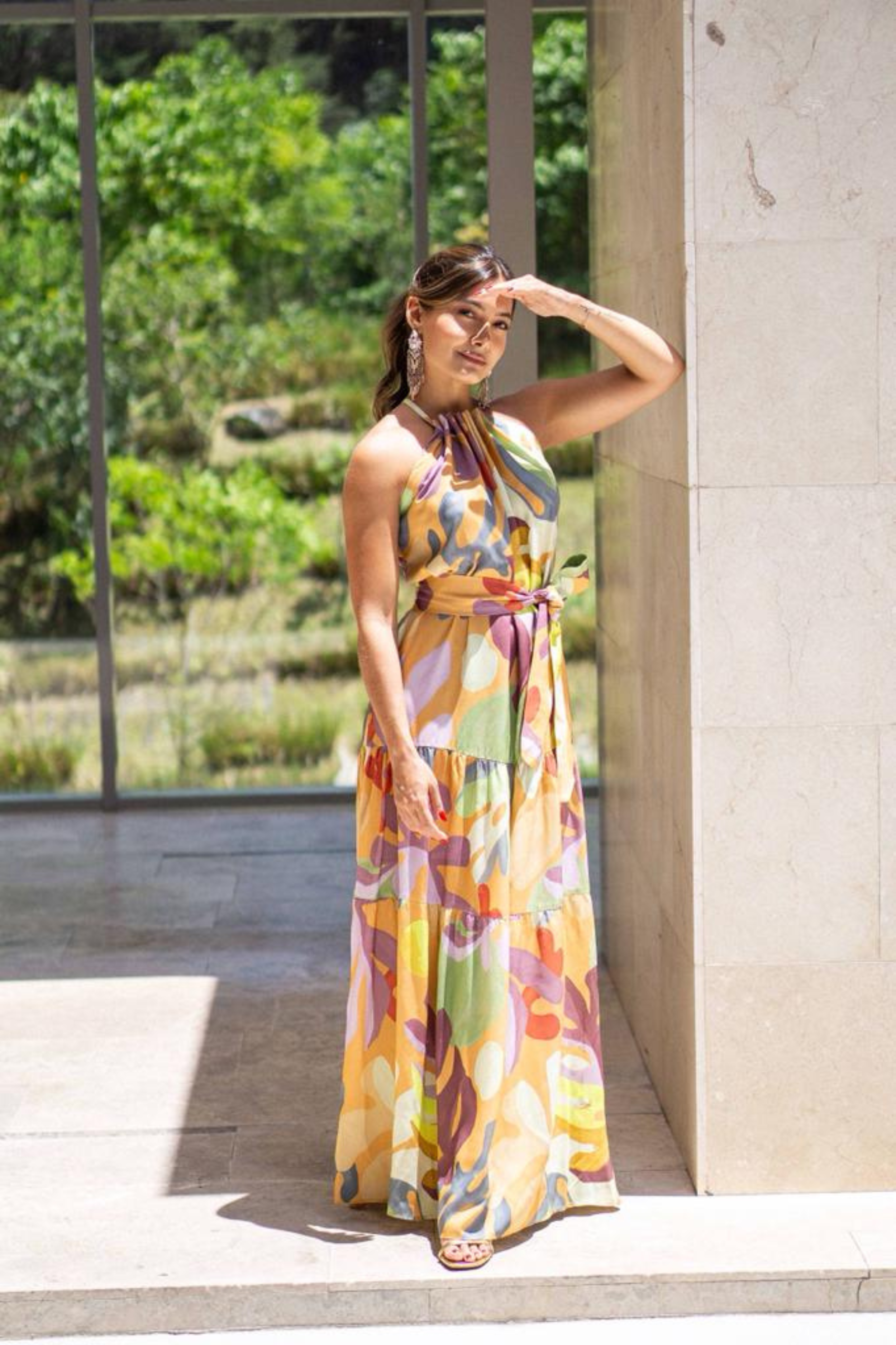 Hermoso Vestido cuello halter