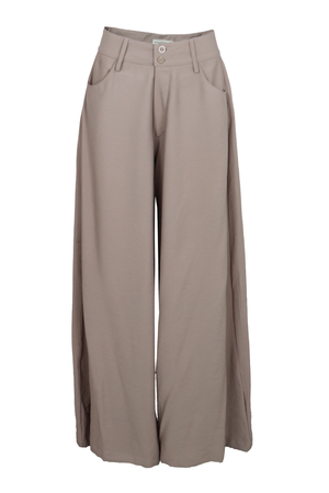 hermoso pantalon palazzo color arena