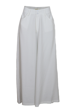 hermoso pantalon palazzo color blanco