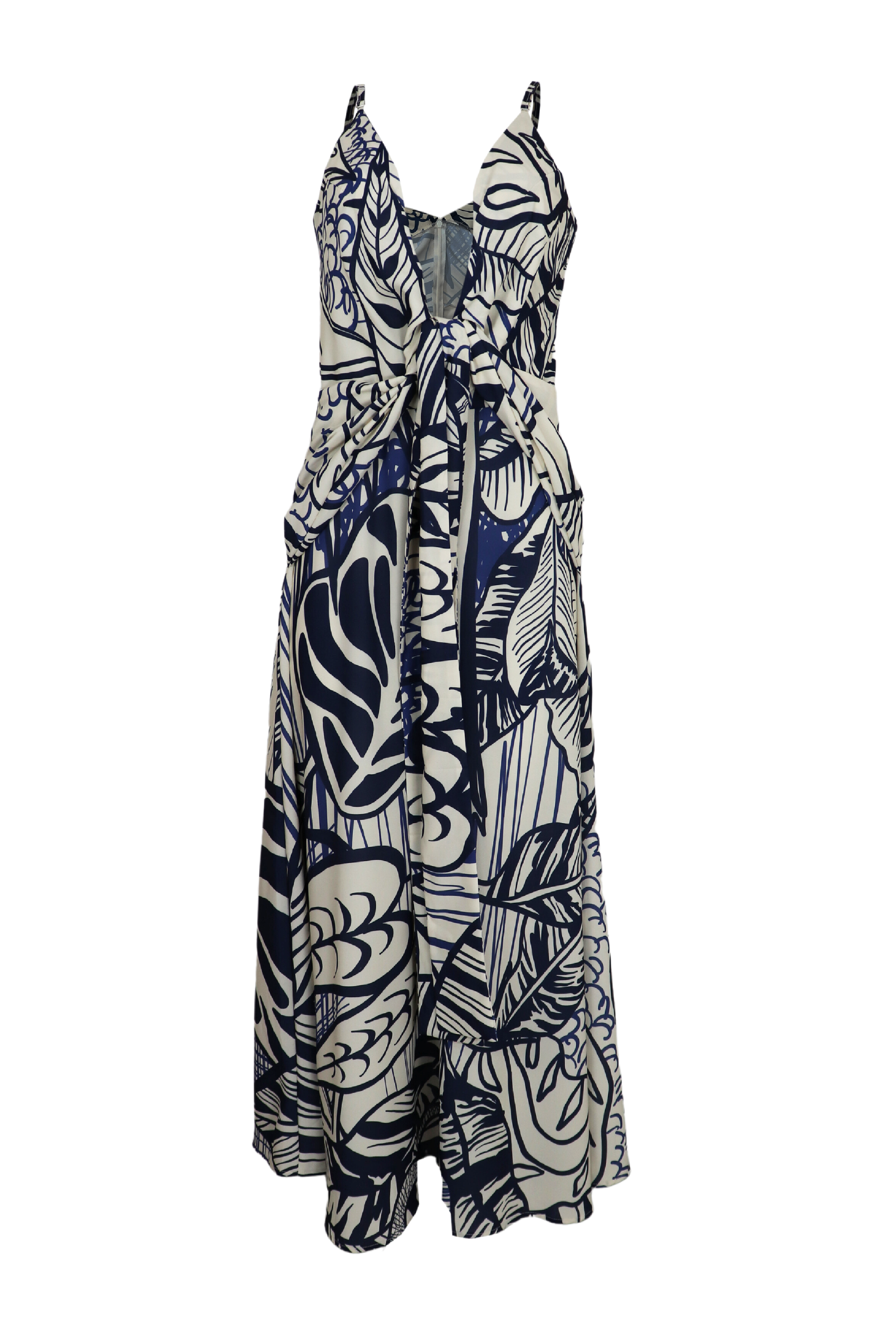 Hermoso vestido largo de tiras en hombros Isadora