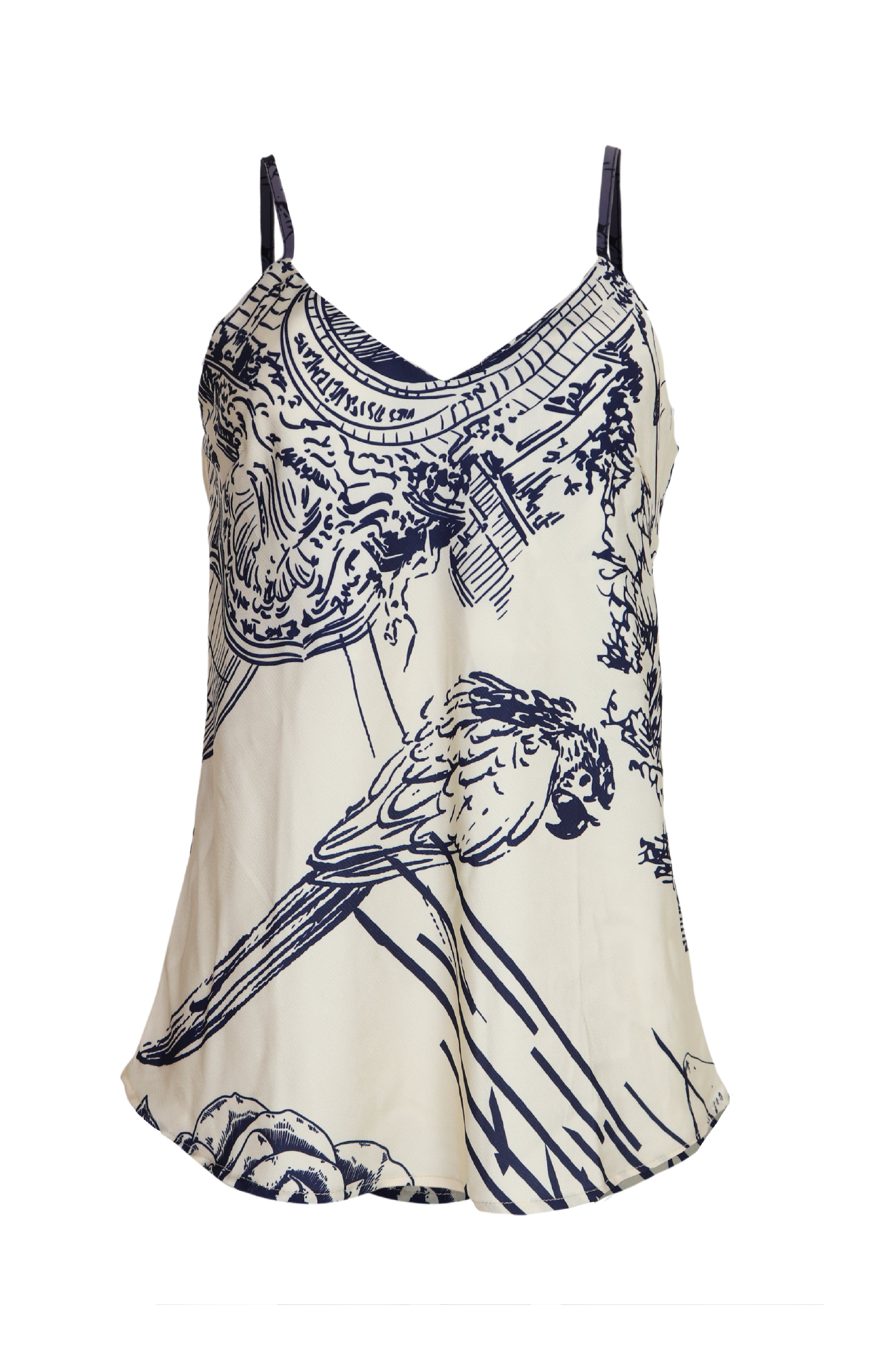 Blusa de tiras mariantonieta