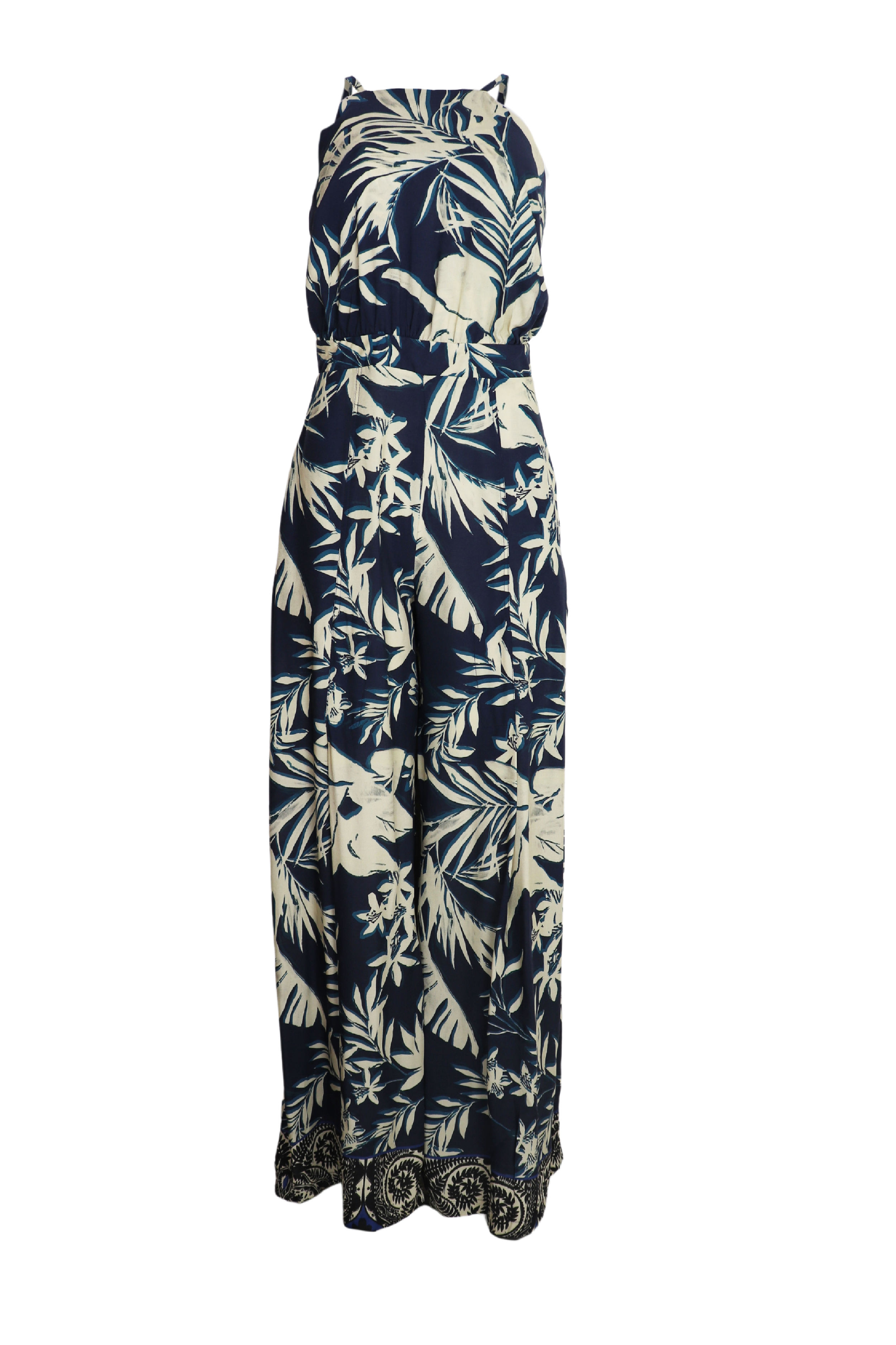 Encantador enterizo con estampado vegetal