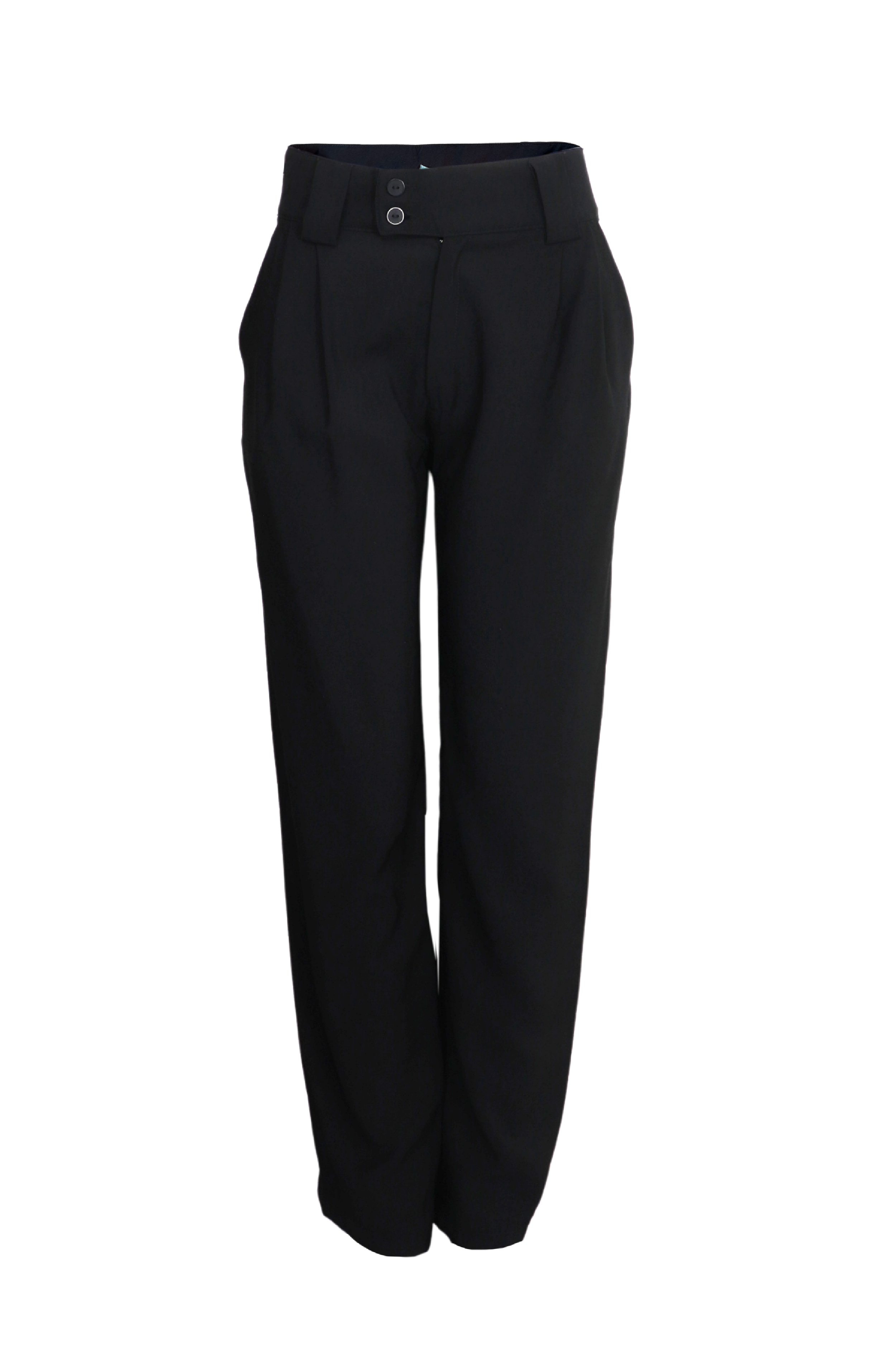 Hermoso pantalón con pretina ancha color negro