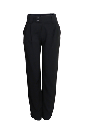 Hermoso pantalón con pretina ancha color negro