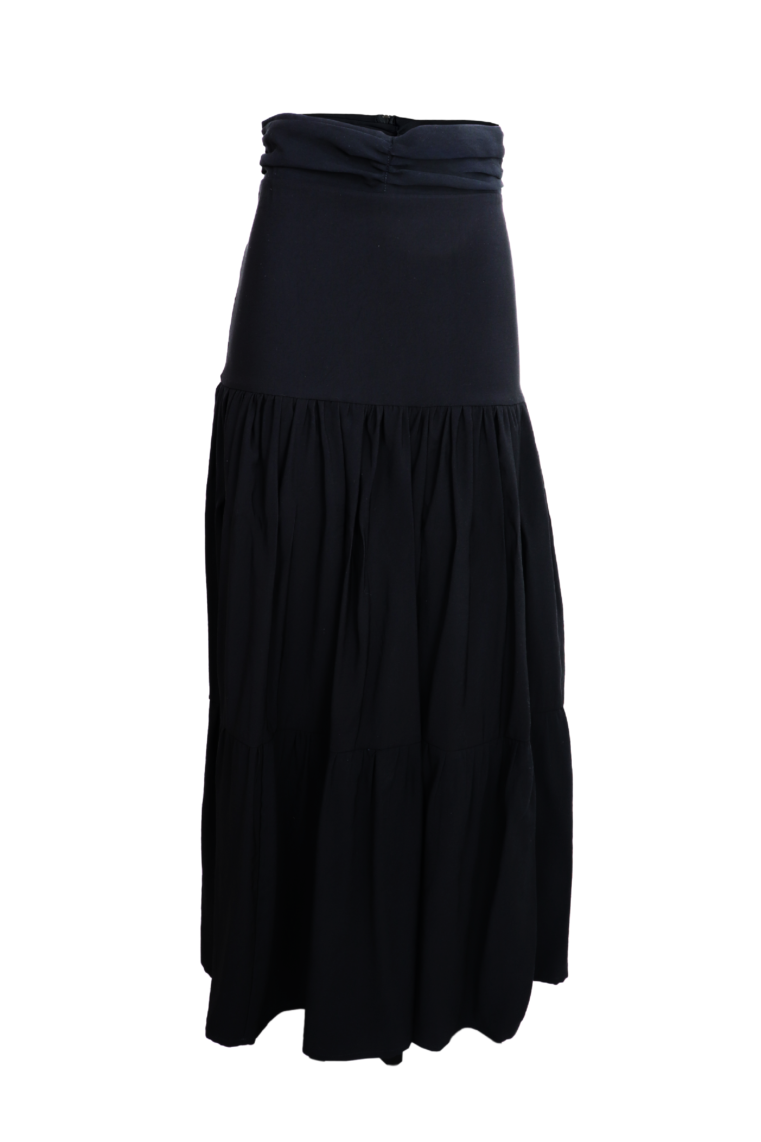 hermosa falda larga color negro