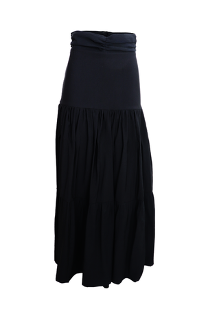 hermosa falda larga color negro