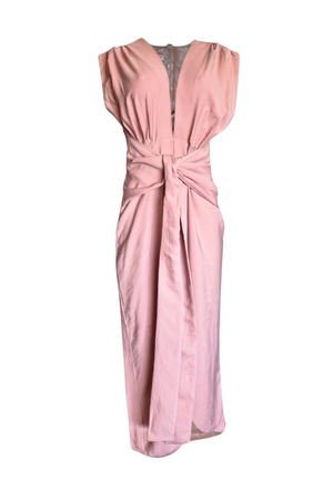PTJ2539300 vestido palo de rosa con lazos 