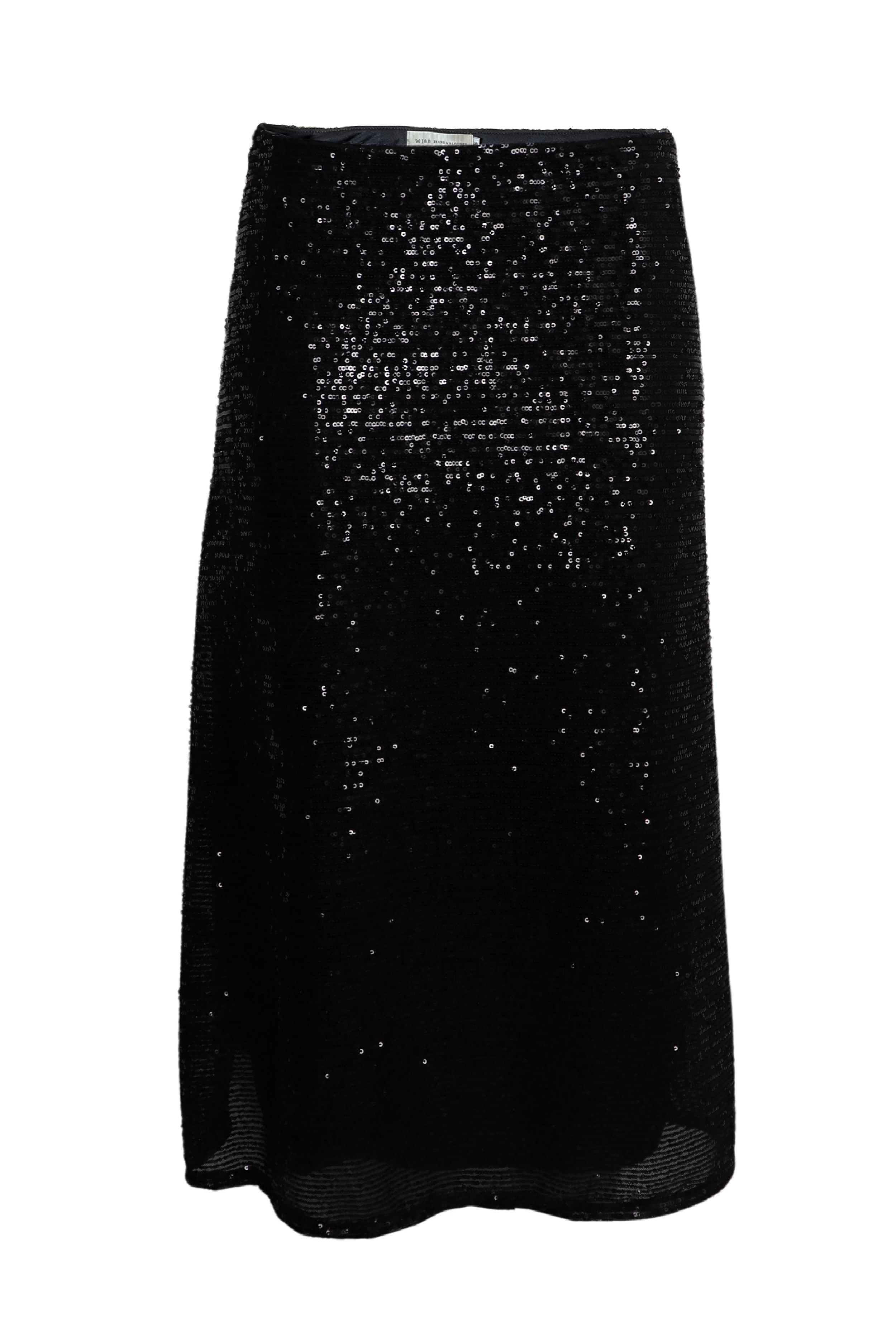 Hermosa falda recta de lentejuelas con blusa igual