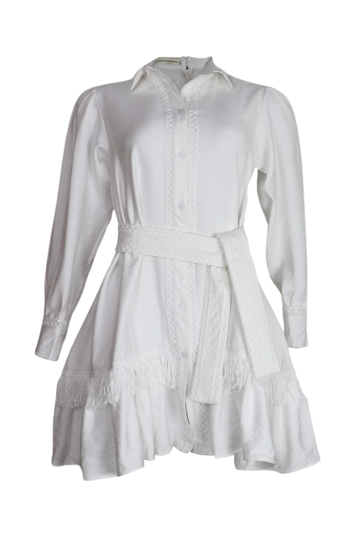 PTJ255830 vestido con encajes blanco
