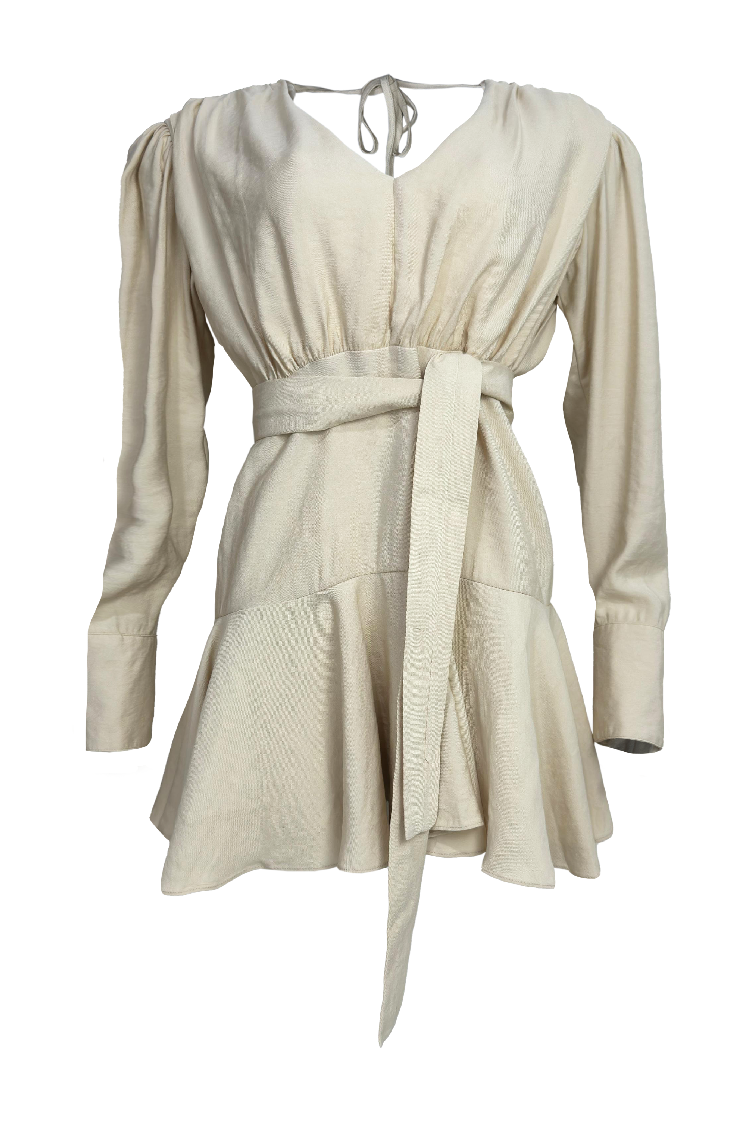 PTJ2569300. vestido corto beige
