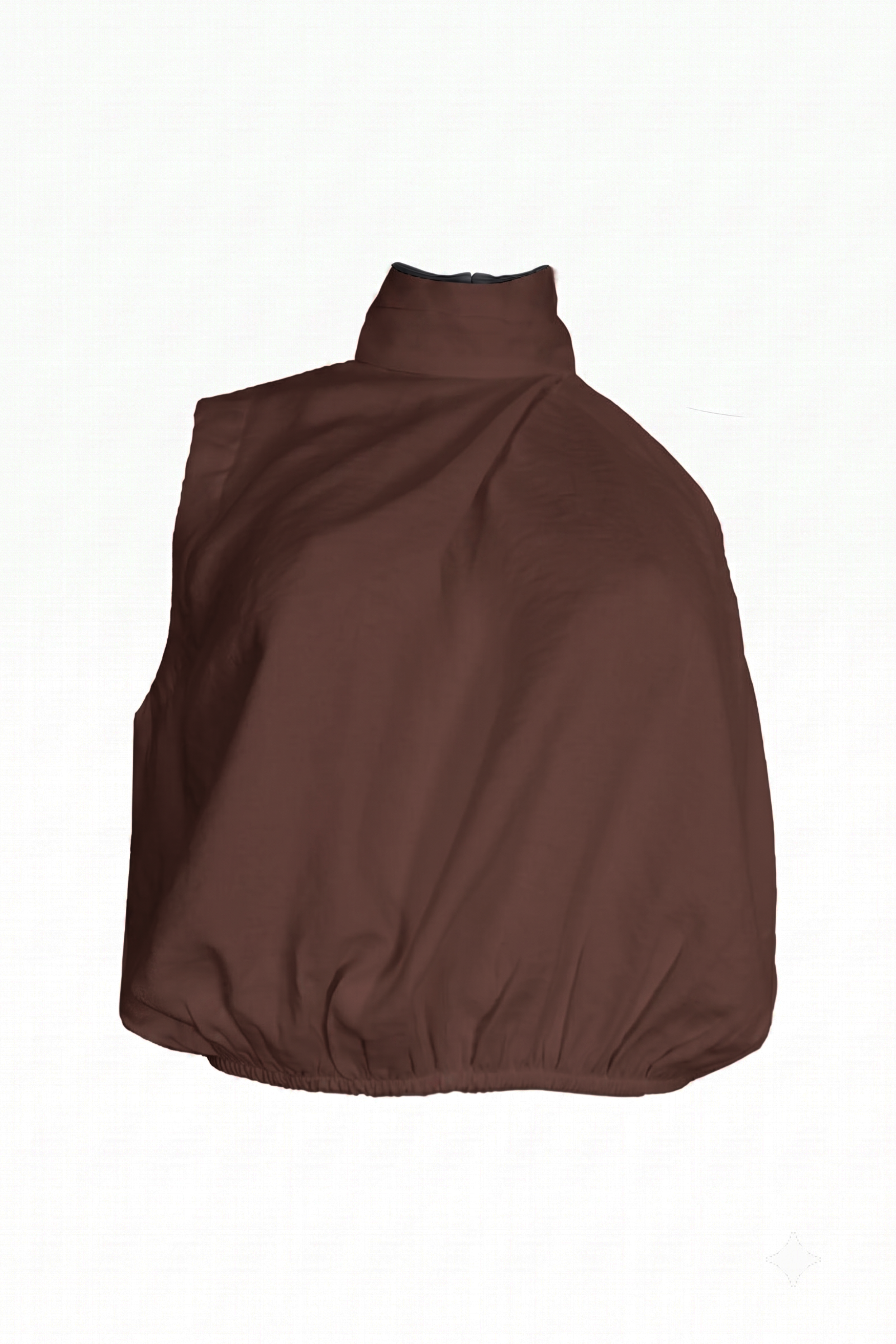 PTJ260930 blusa color café sin mangas