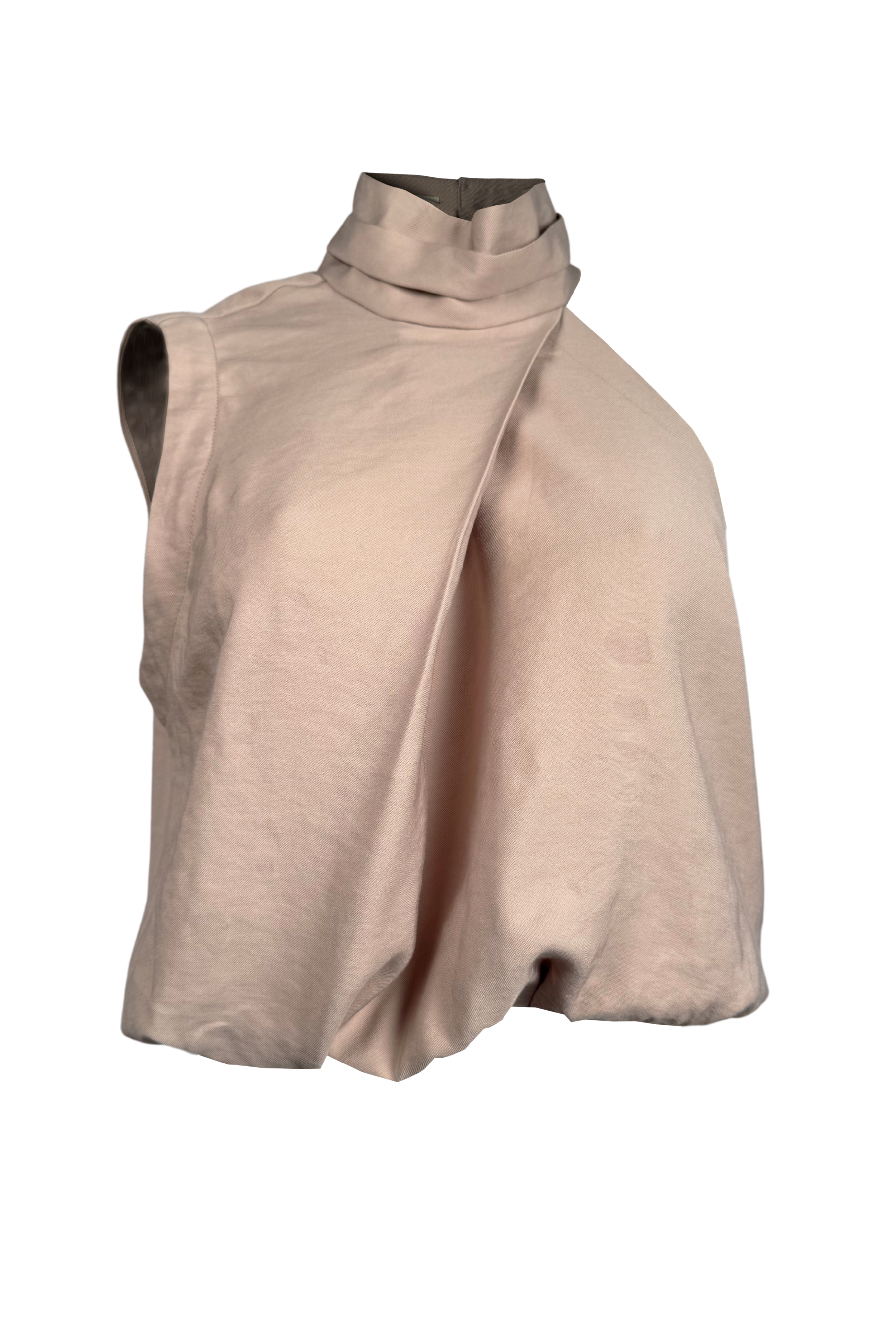 Blusa cuello halter asimétrica Behla