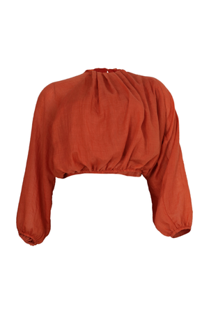 PTJ261812 blusa color terracota

