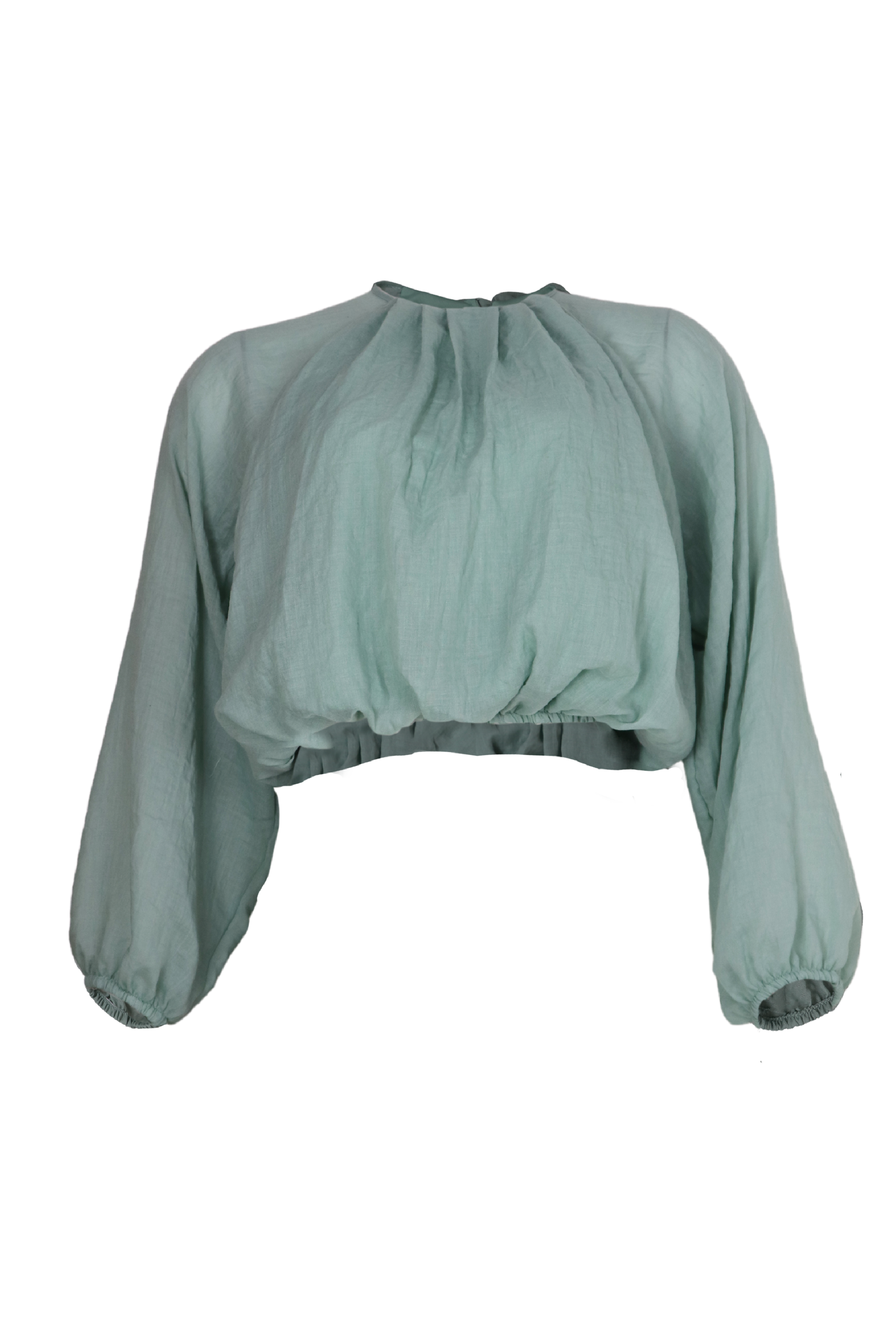 PTJ261812 blusa color agua marina
