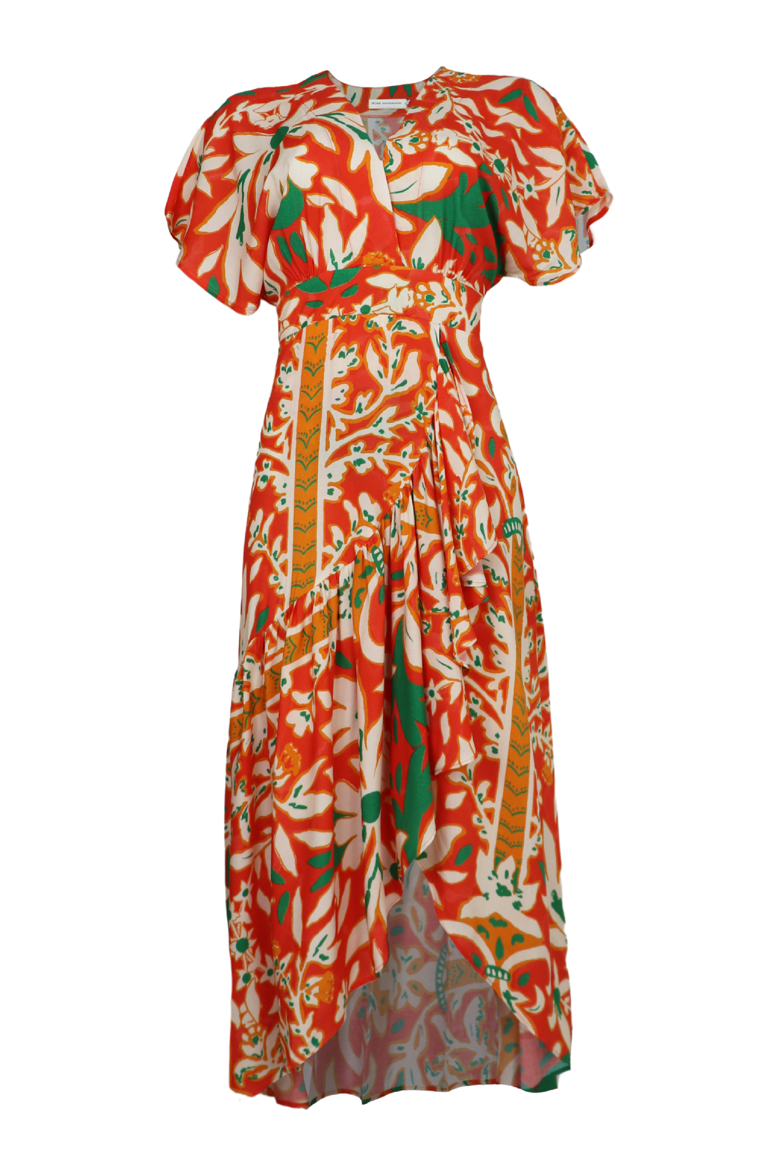 PTJ263029 vestido estampado con fajón 