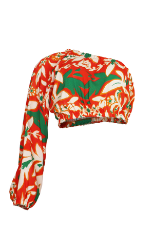PTJ263629 blusa asimétrica estampada