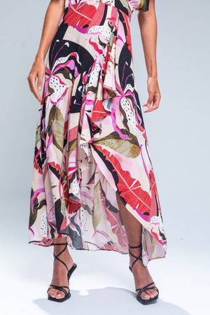 PTJ26372900 vestido midi estampado