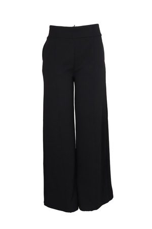  PTJ265712 pantalón bota ancha con textura en color negro