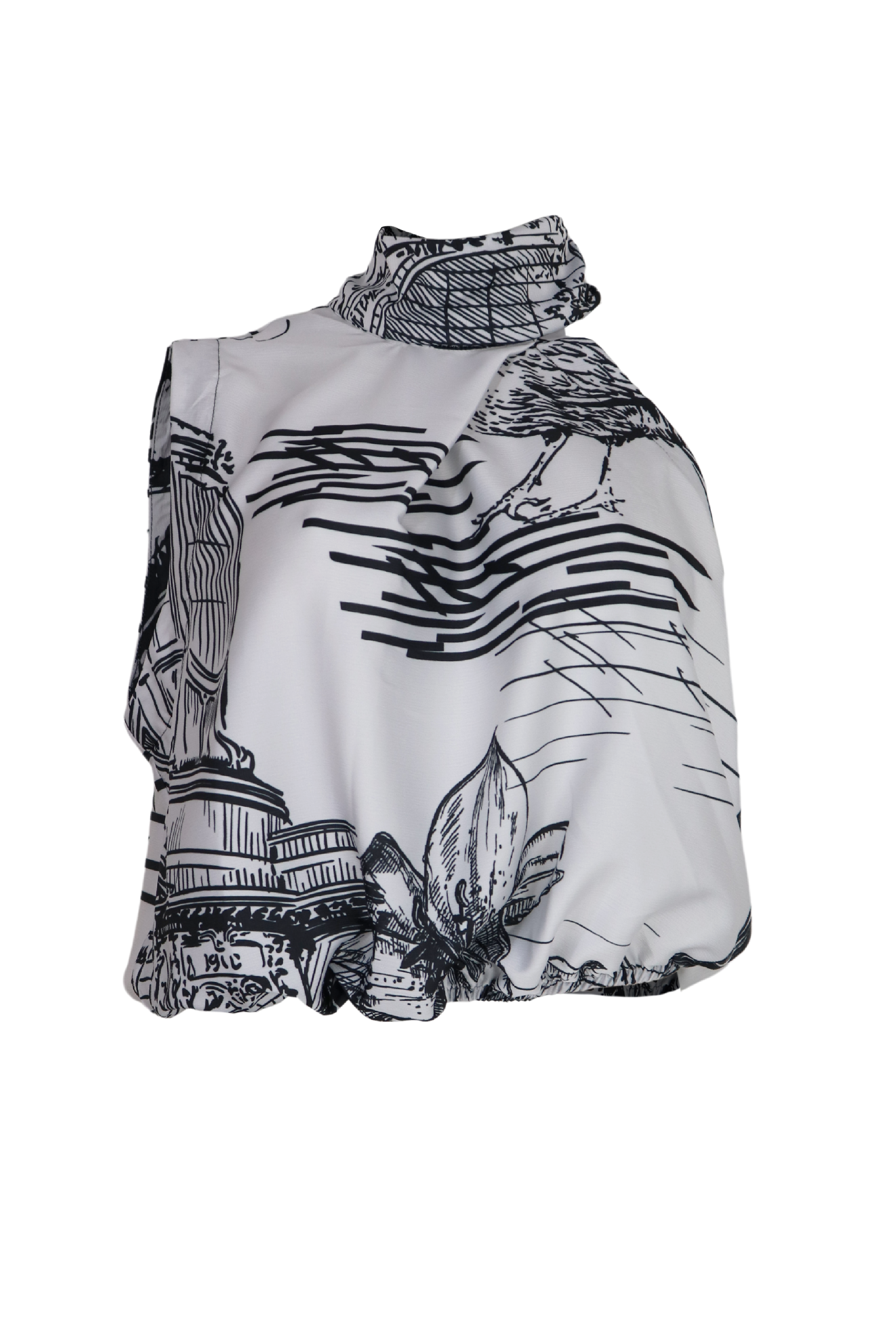 PTJ266212 Blusa asimétrica Grecia