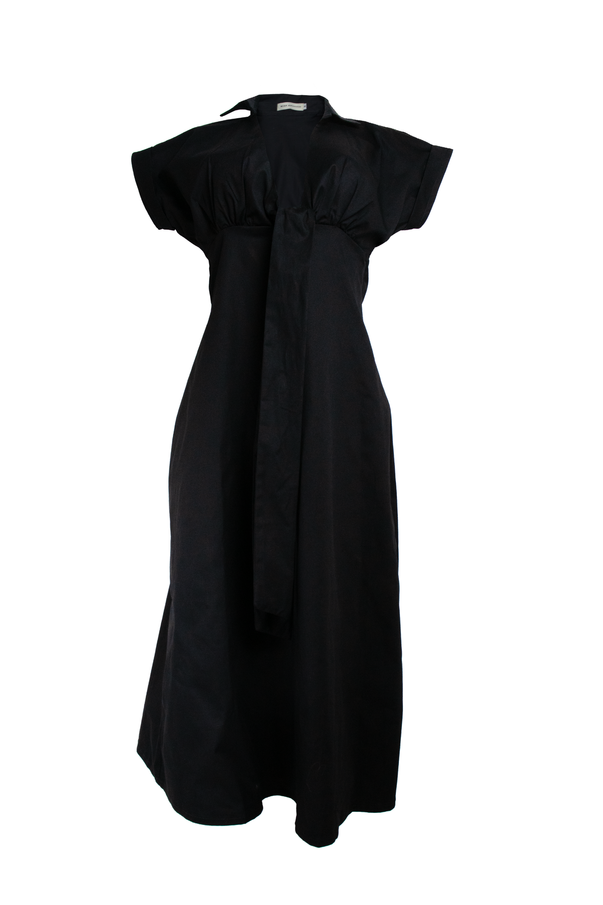 PTJ269311 vestido negro con lazo