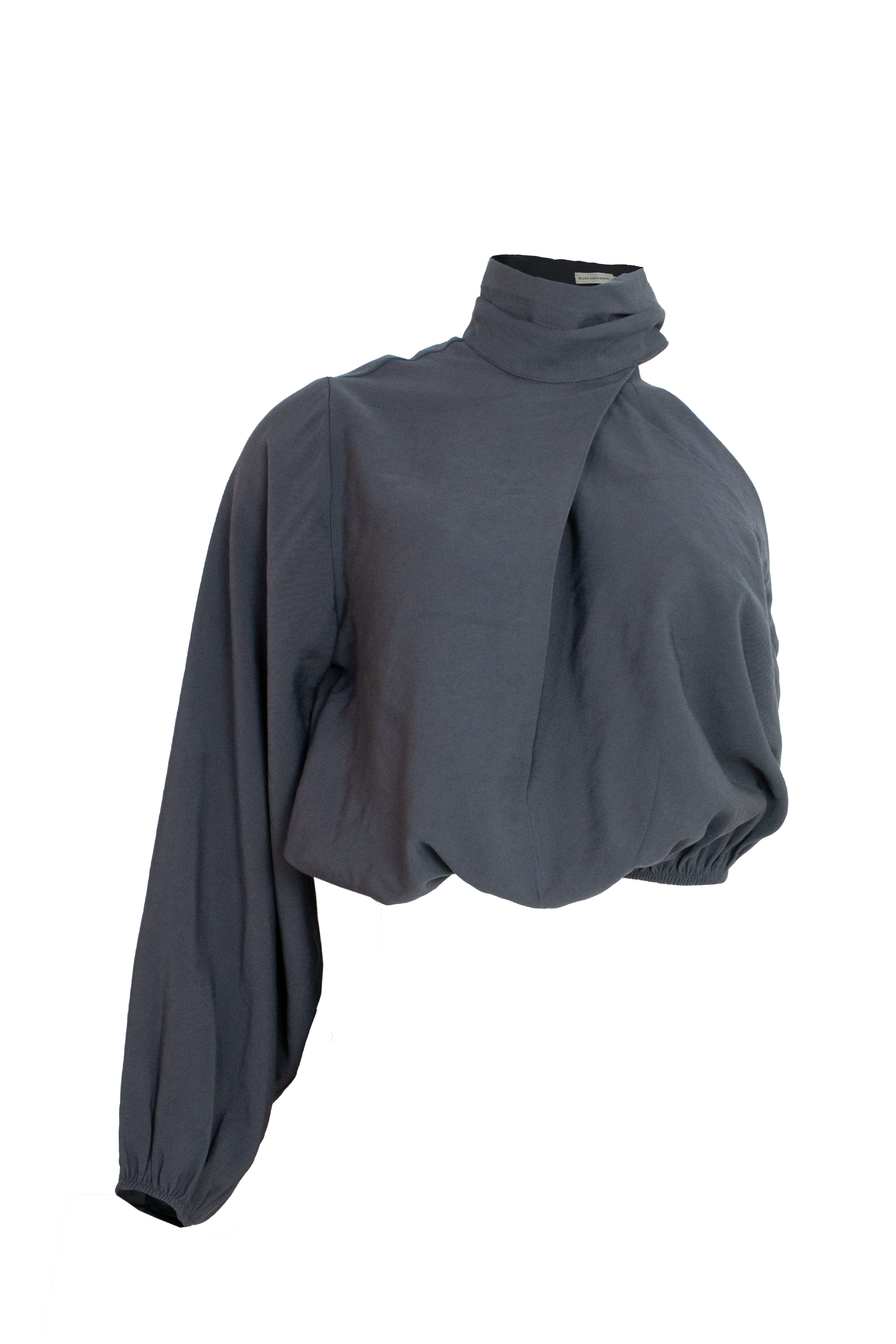 PTJ270130 blusa gris cuello tortuga