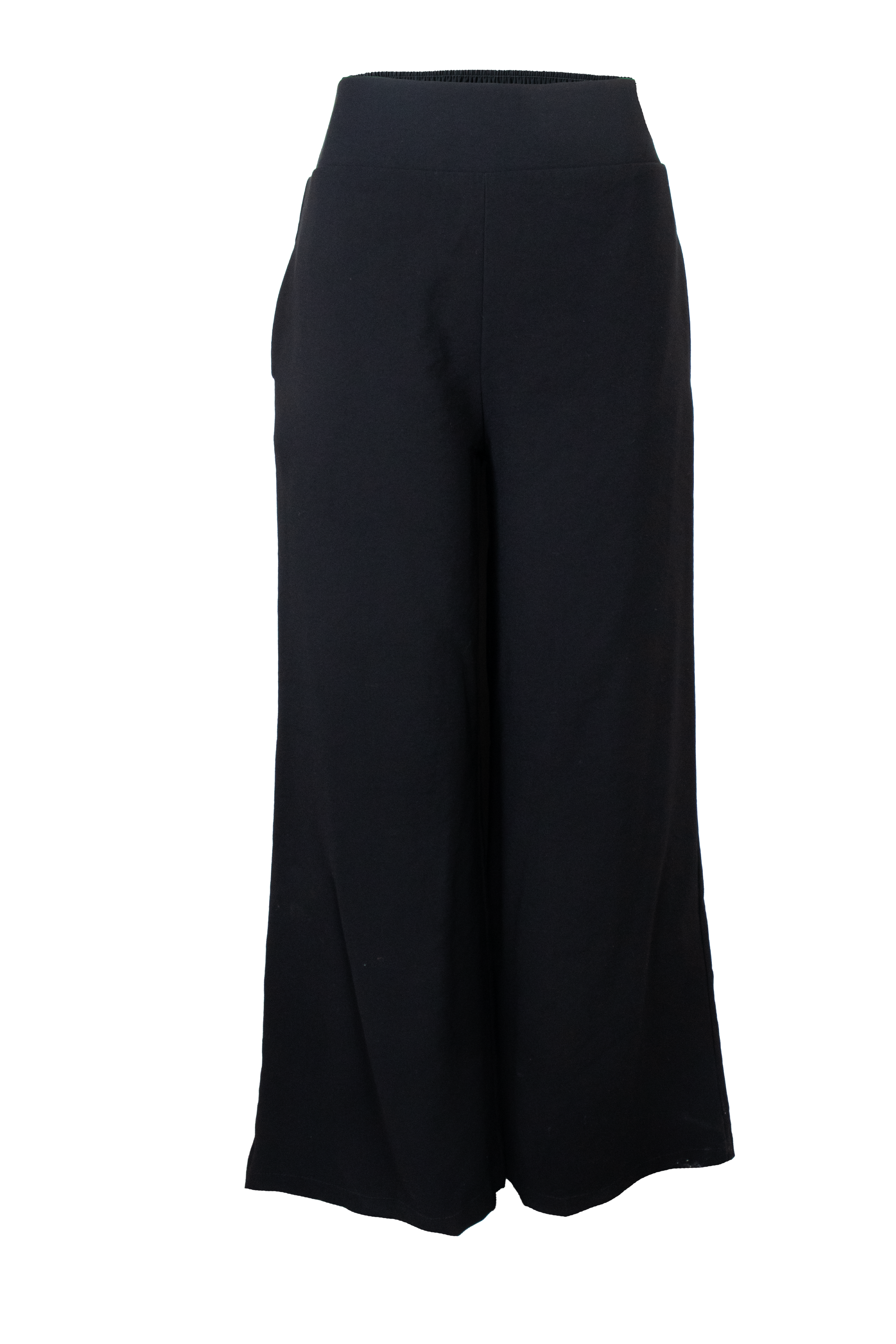 PTJ270230 pantalón resortado negro 
