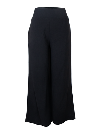 PTJ270230 pantalón resortado negro 
