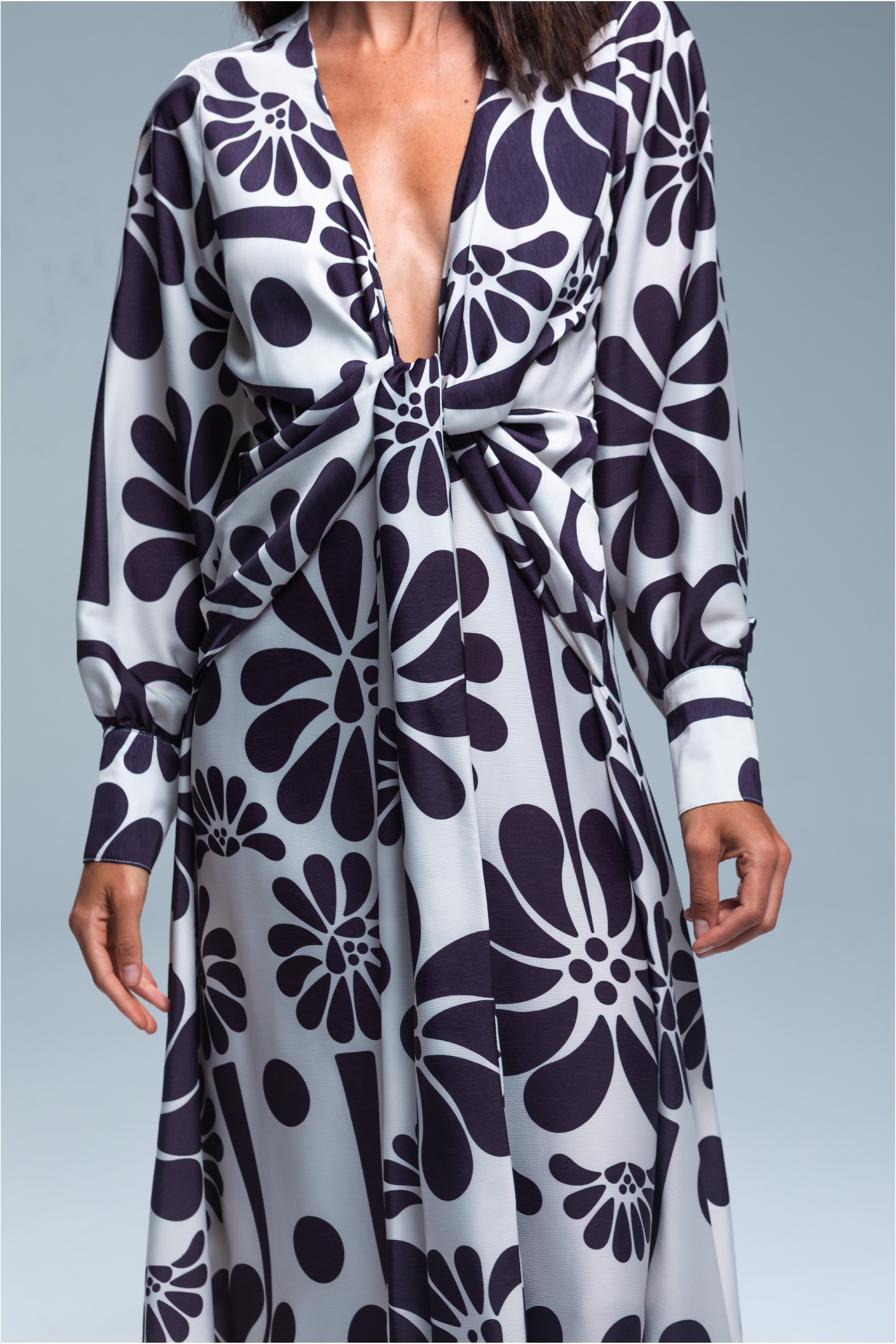 PTJ271412 vestido largo estampado