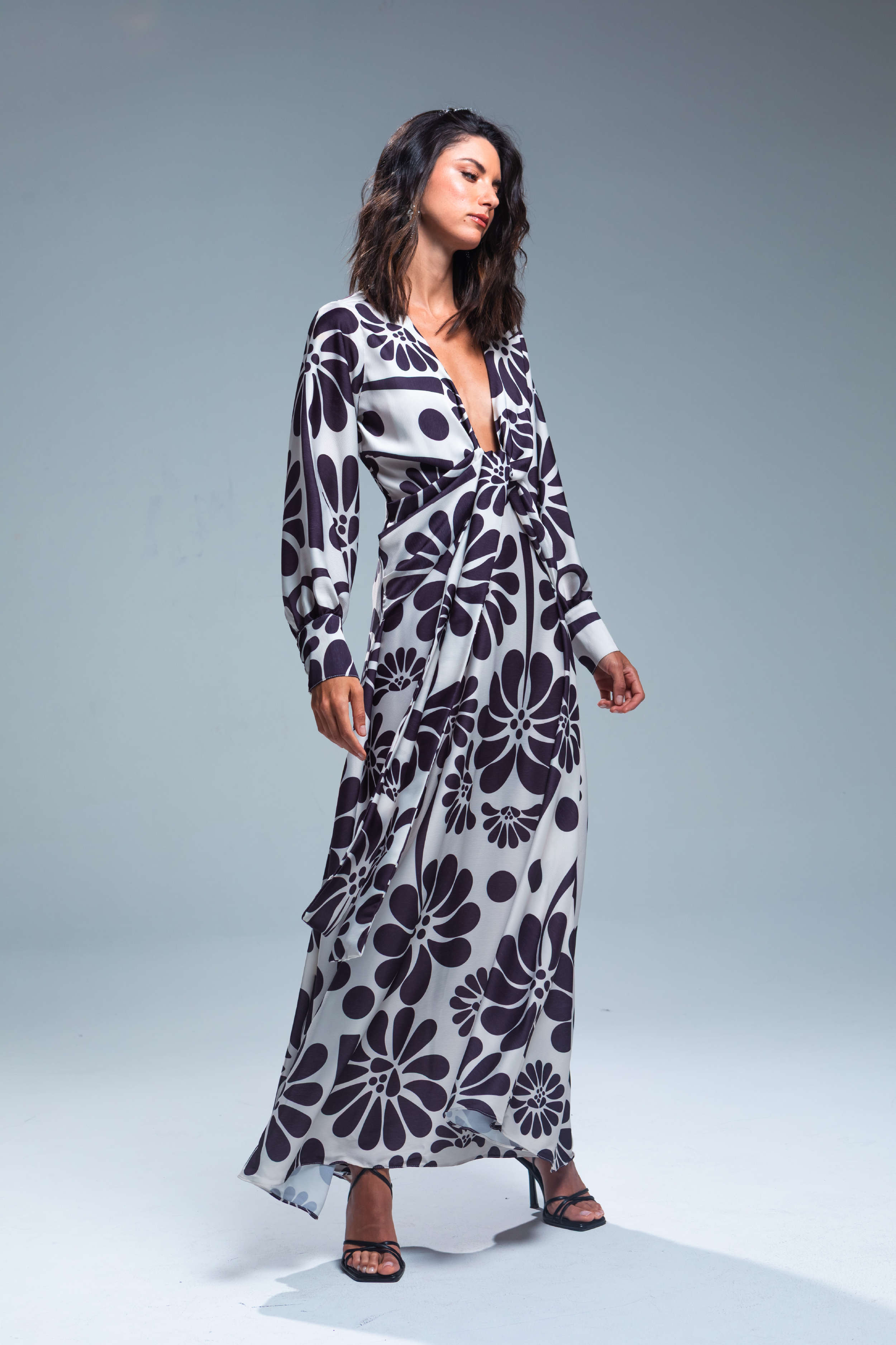 PTJ271412 vestido largo estampado