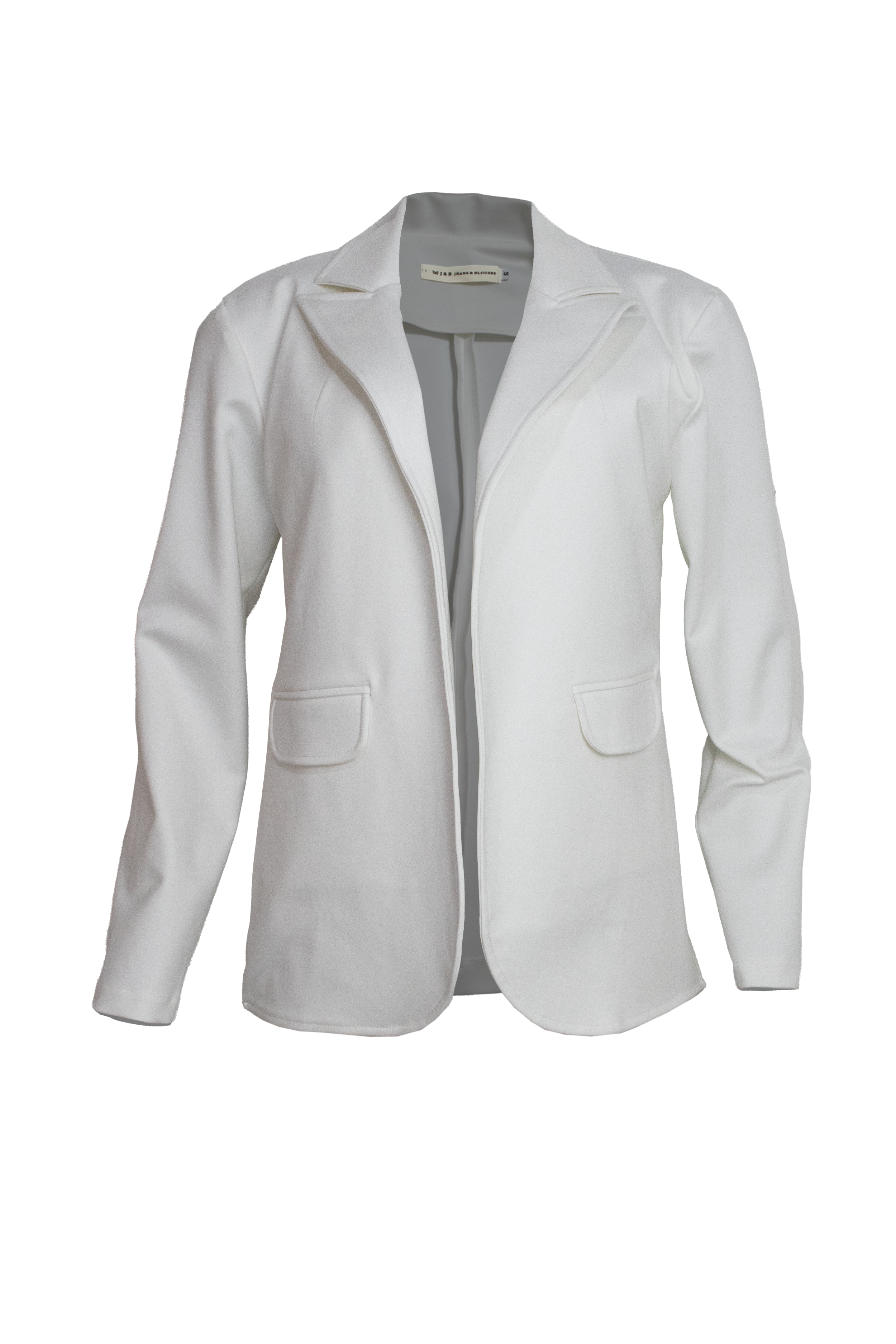 PTJ271912 blazer blanco con bolsillos