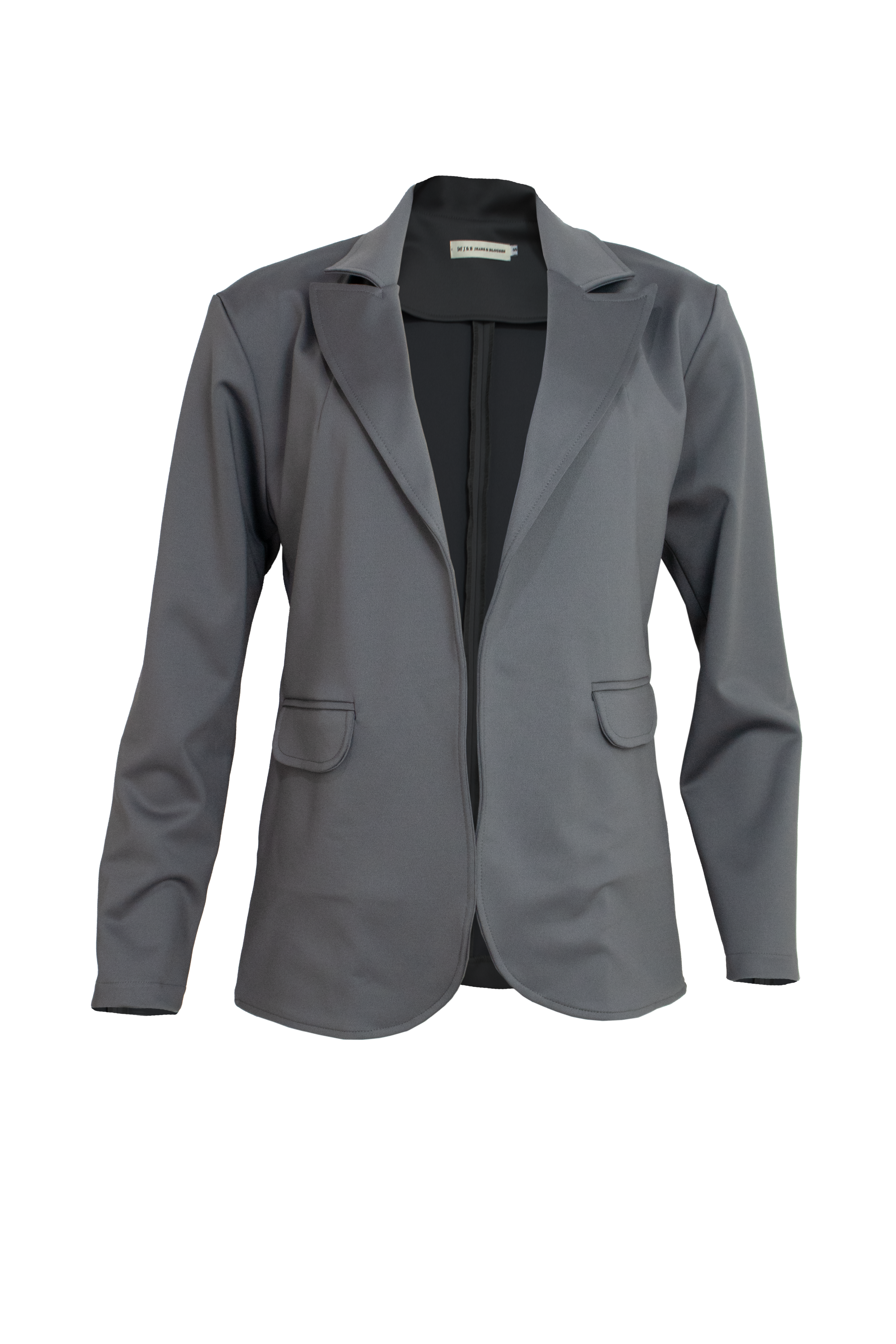 PTJ271912 blazer gris con bolsillos