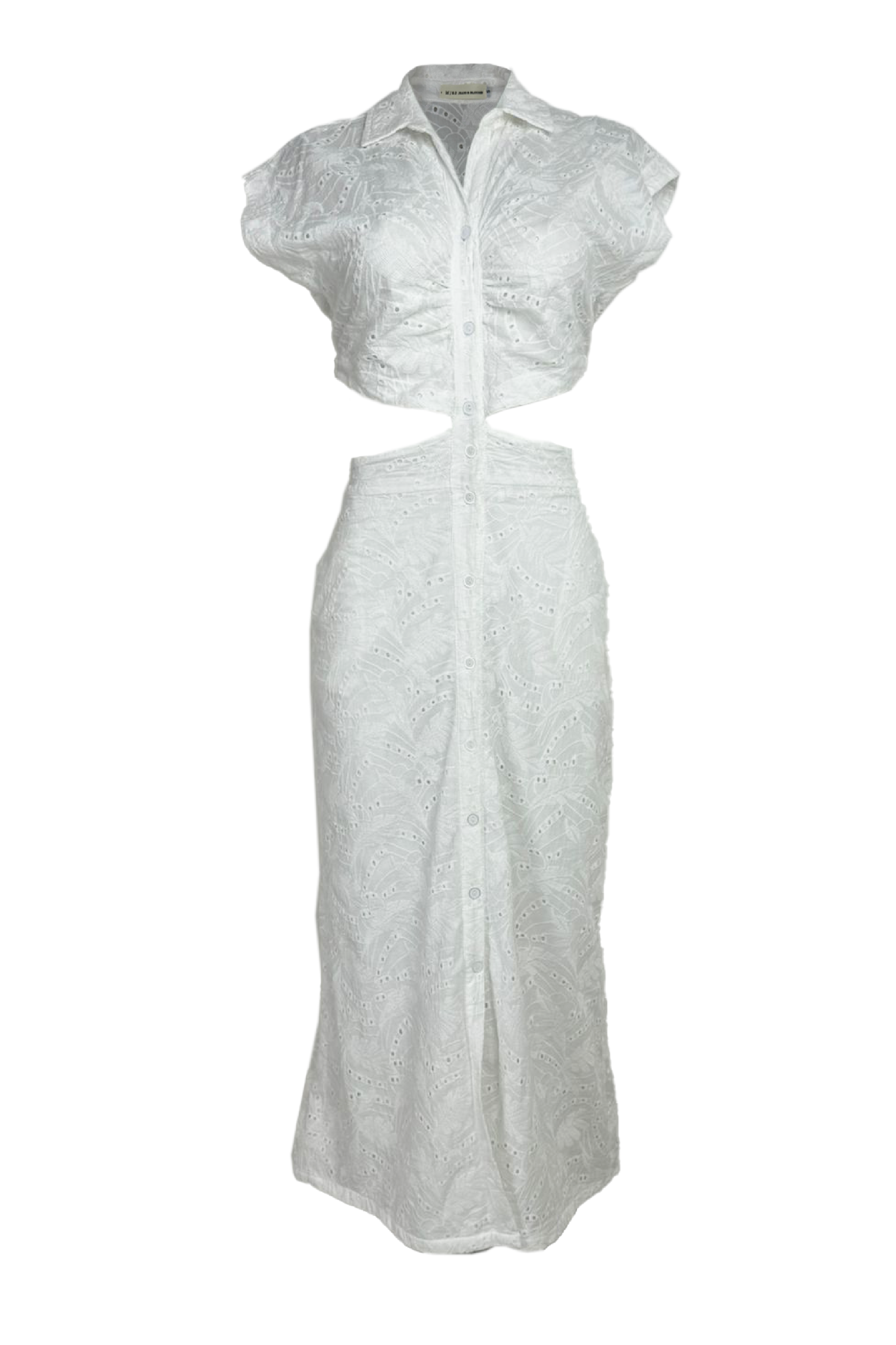PTJ274301 vestido largo en ojalillo