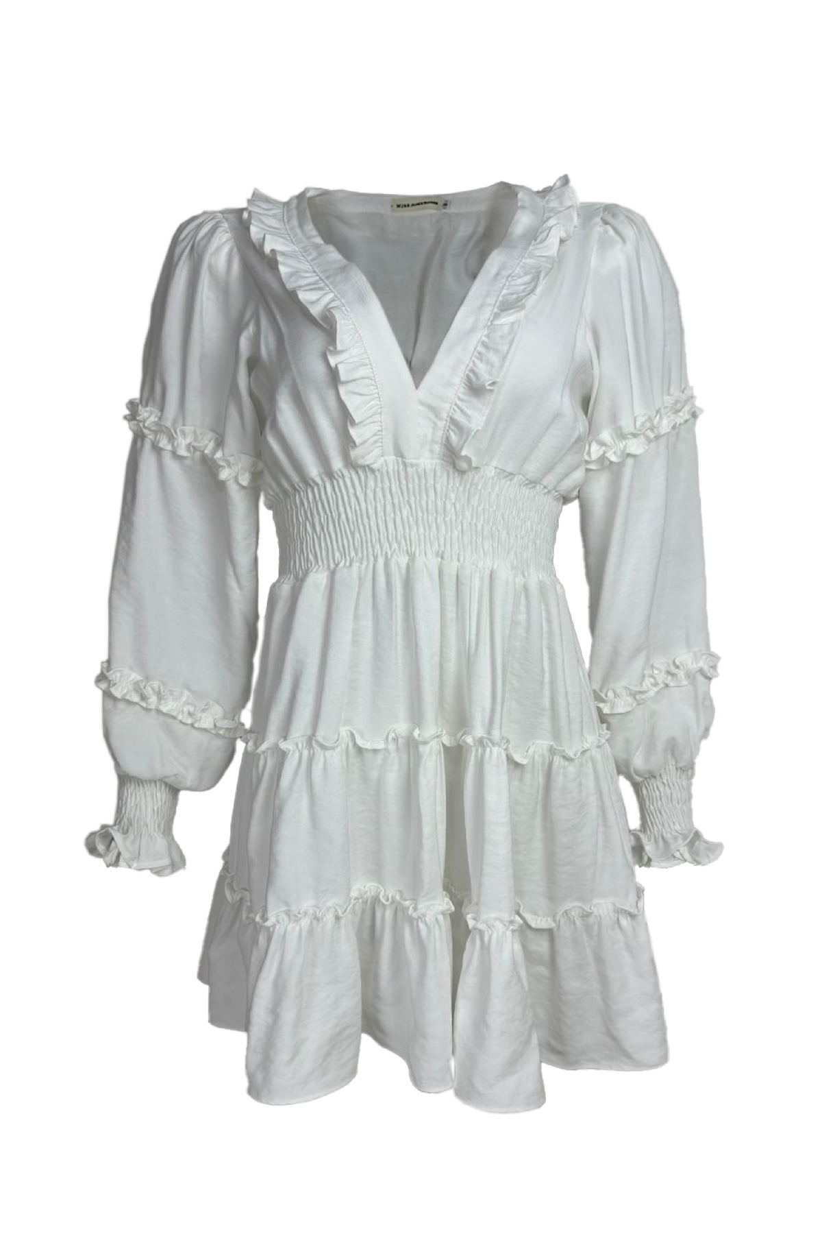 PTJ274430 vestido corto con rouches 