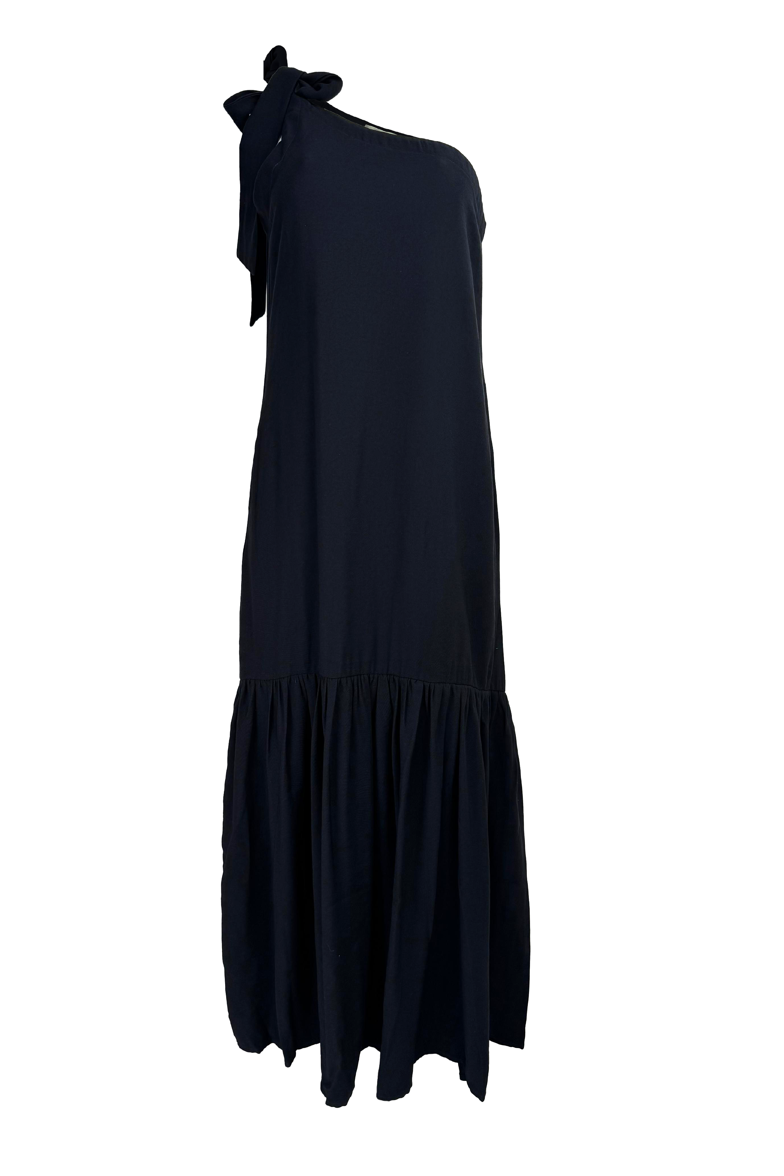 PTJ27503 vestido de tira negra
