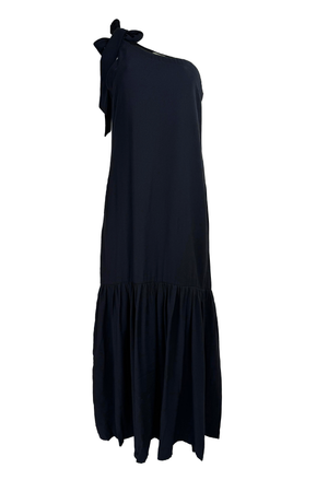 PTJ27503 vestido de tira negra