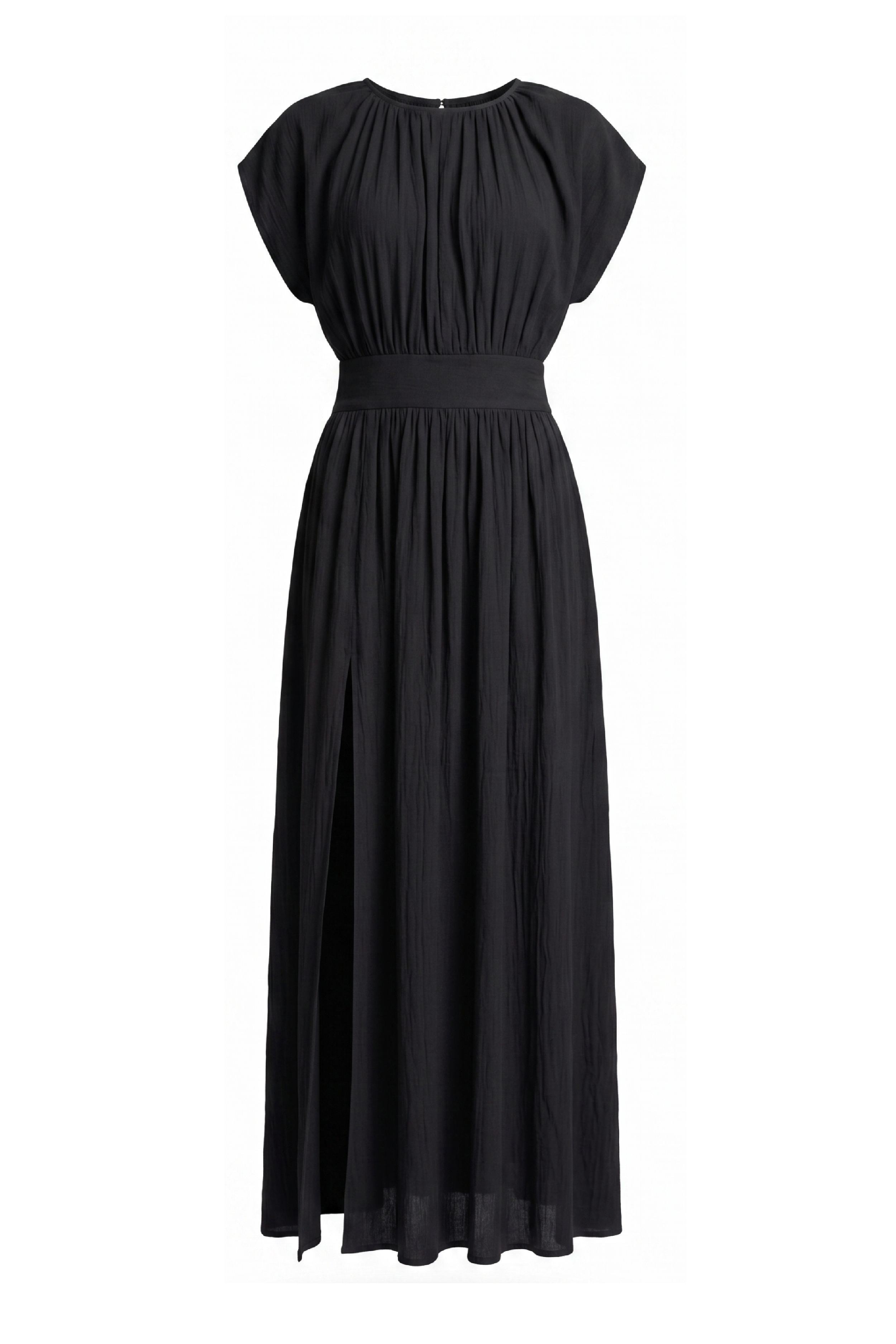 PTJ2770320 vestido largo con drapeadsos