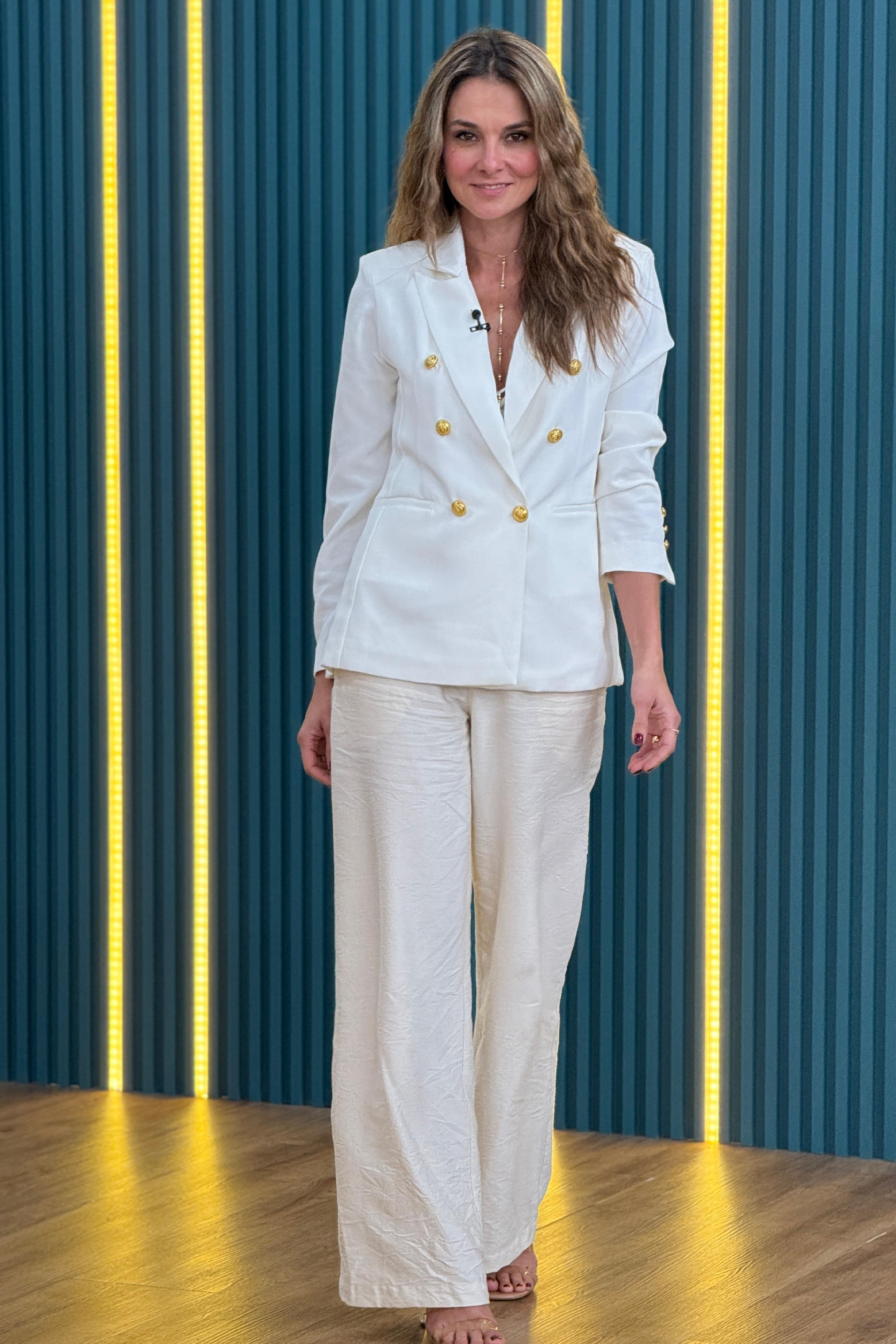 PTJ278629000 pantalón con blazer de botones
