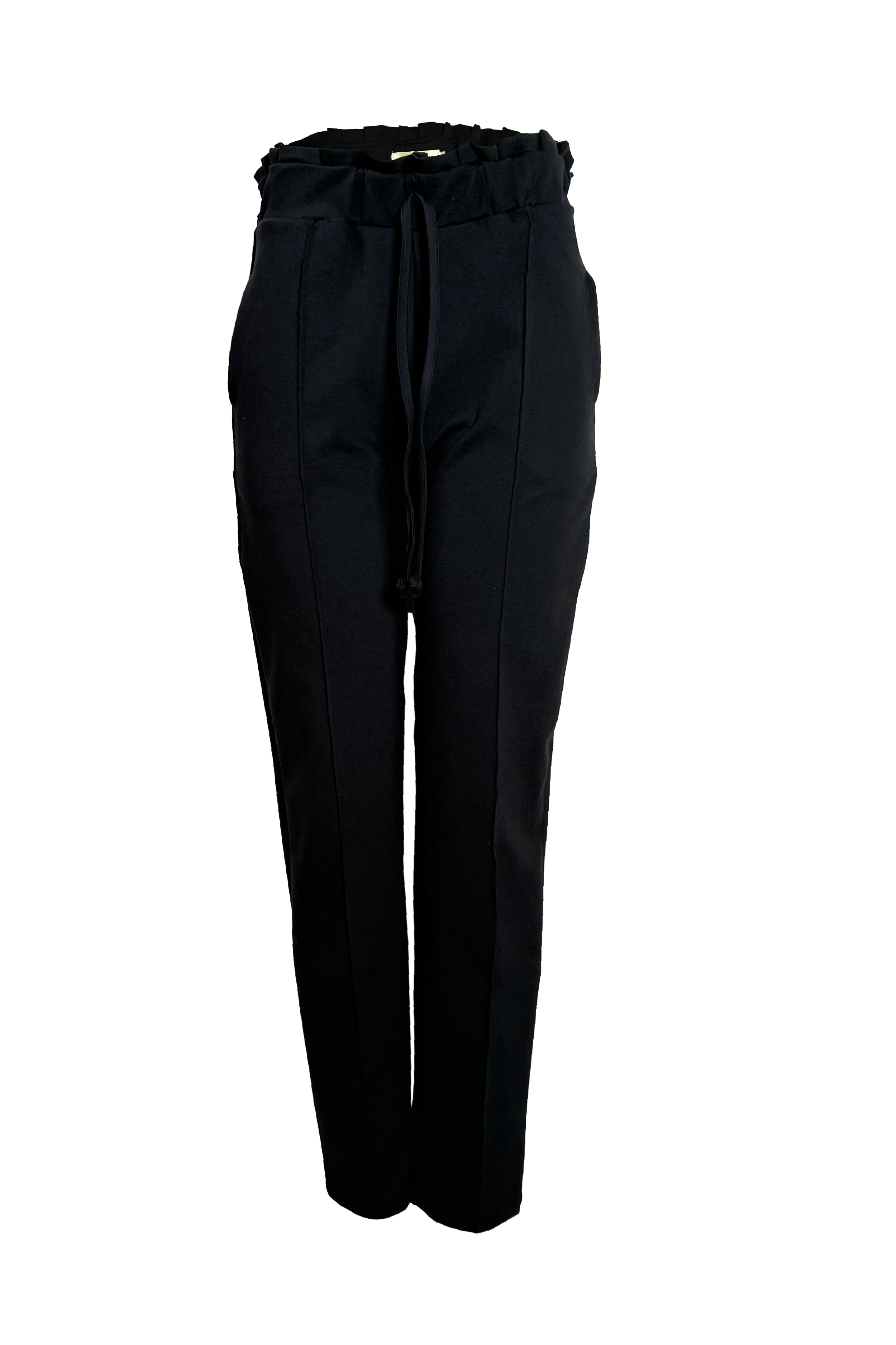 PTJ278829 pantalón negro con recogido