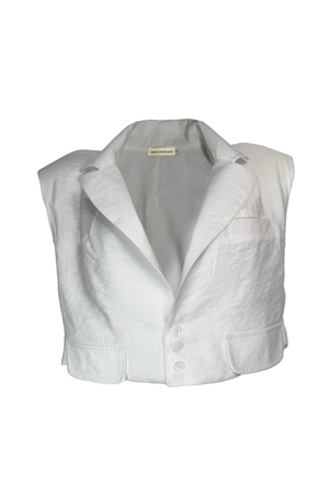 PTJ278930 blusa tipo chaleco con bolsillos y botones 