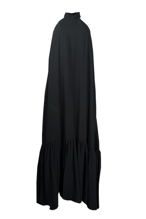 PTJ27992900 vestido cuello halter negro