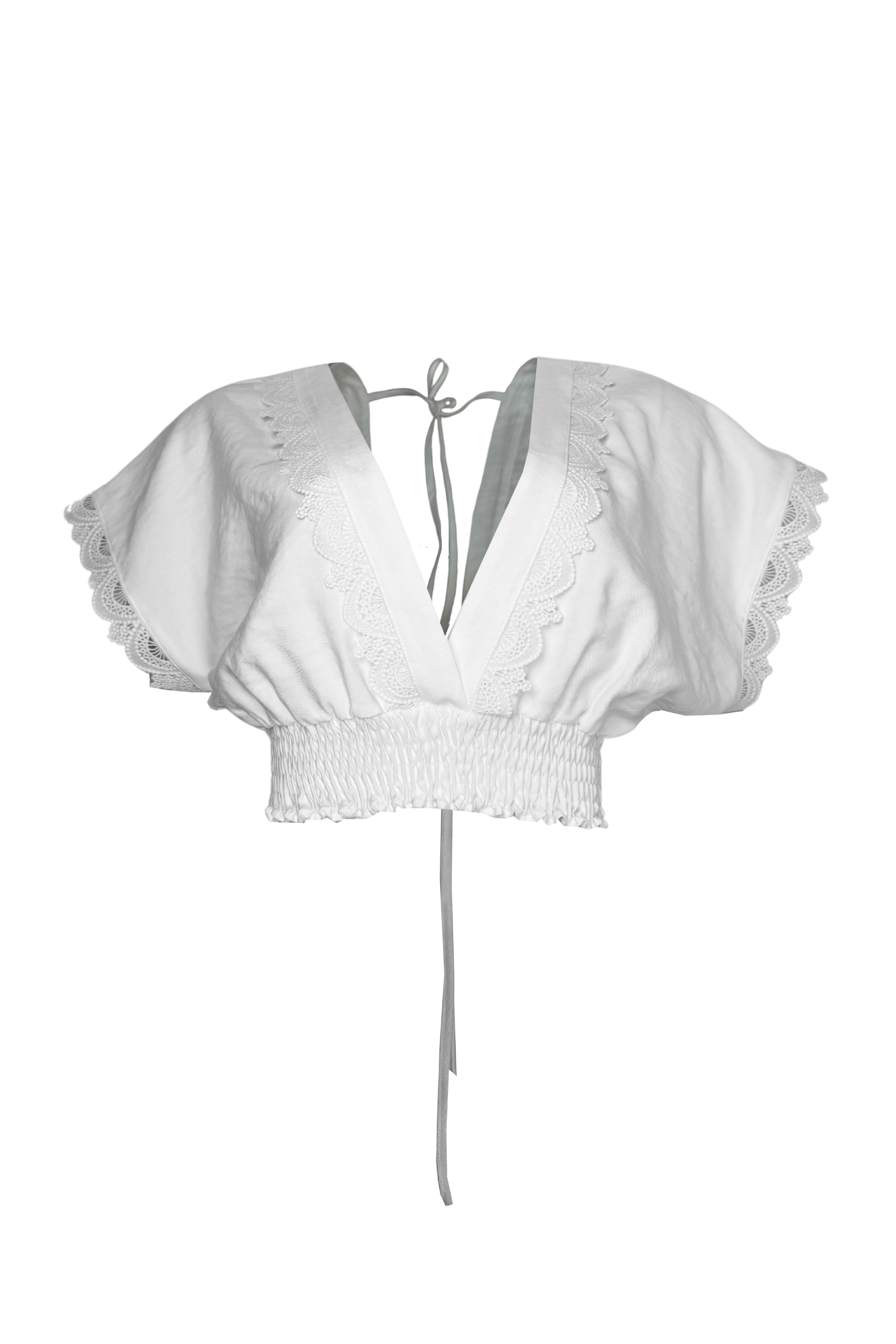 PTJ280830 blusa con textura blanca
