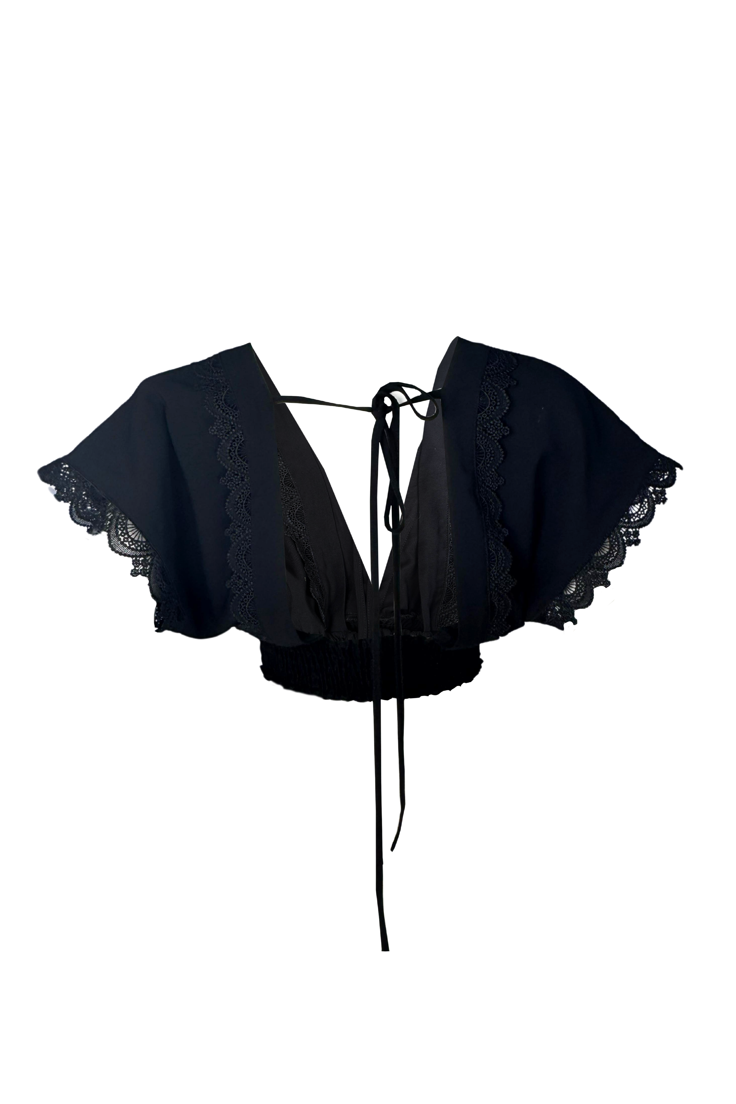 PTJ280830 blusa con textura negra