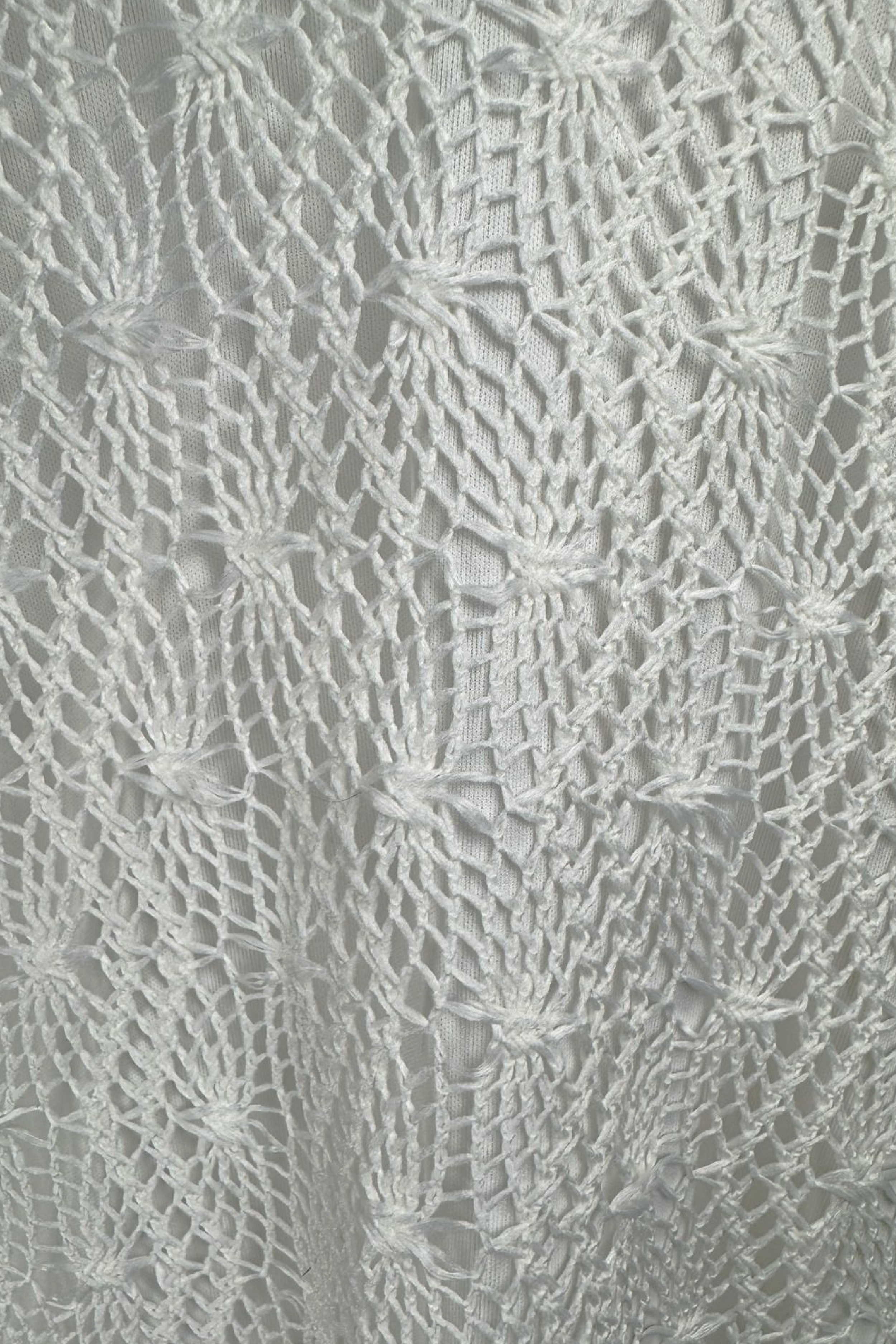 PTJ282412 textura vestido blanco de tiras

