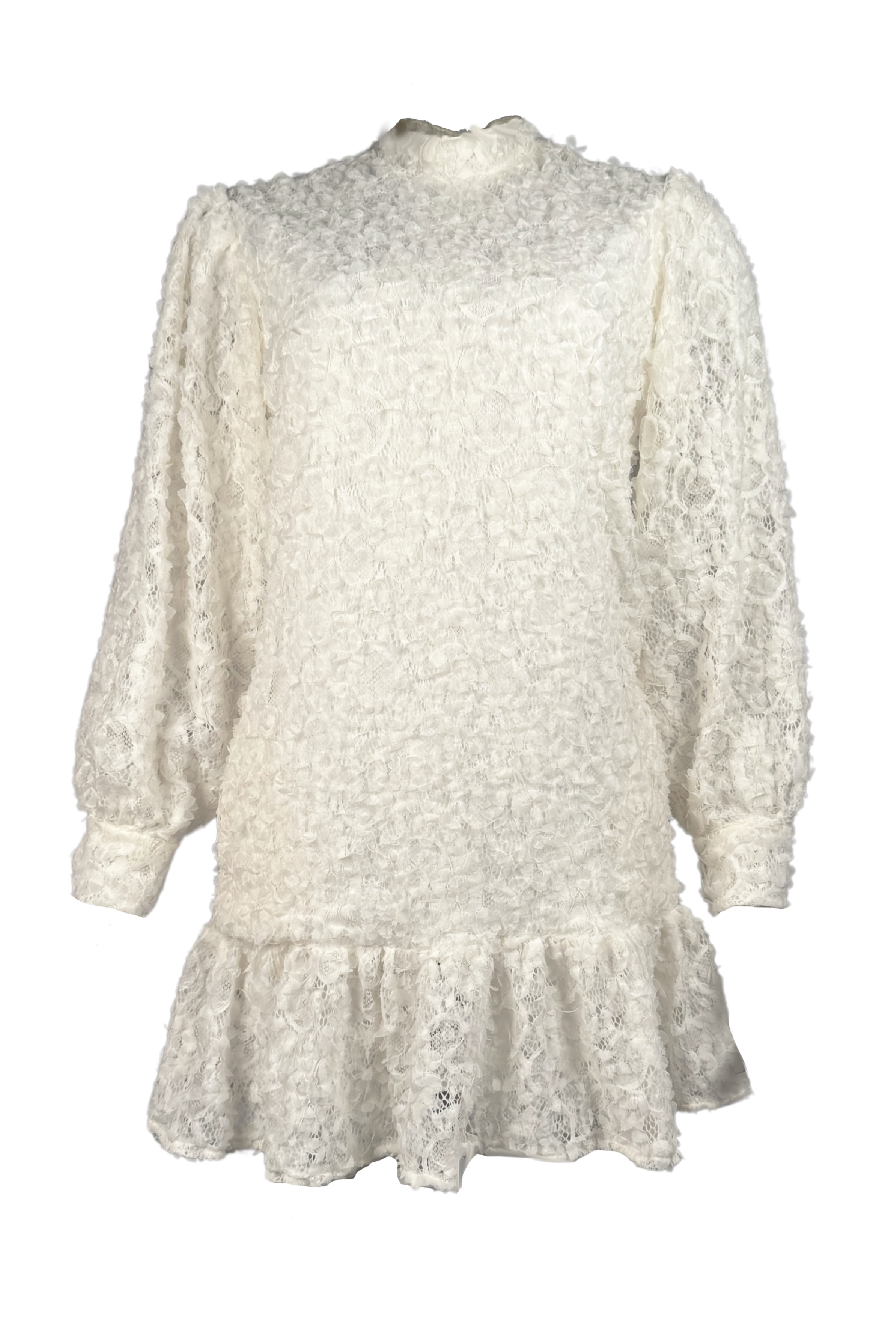 PTJ282731 vestido con manga larga y cuello alto