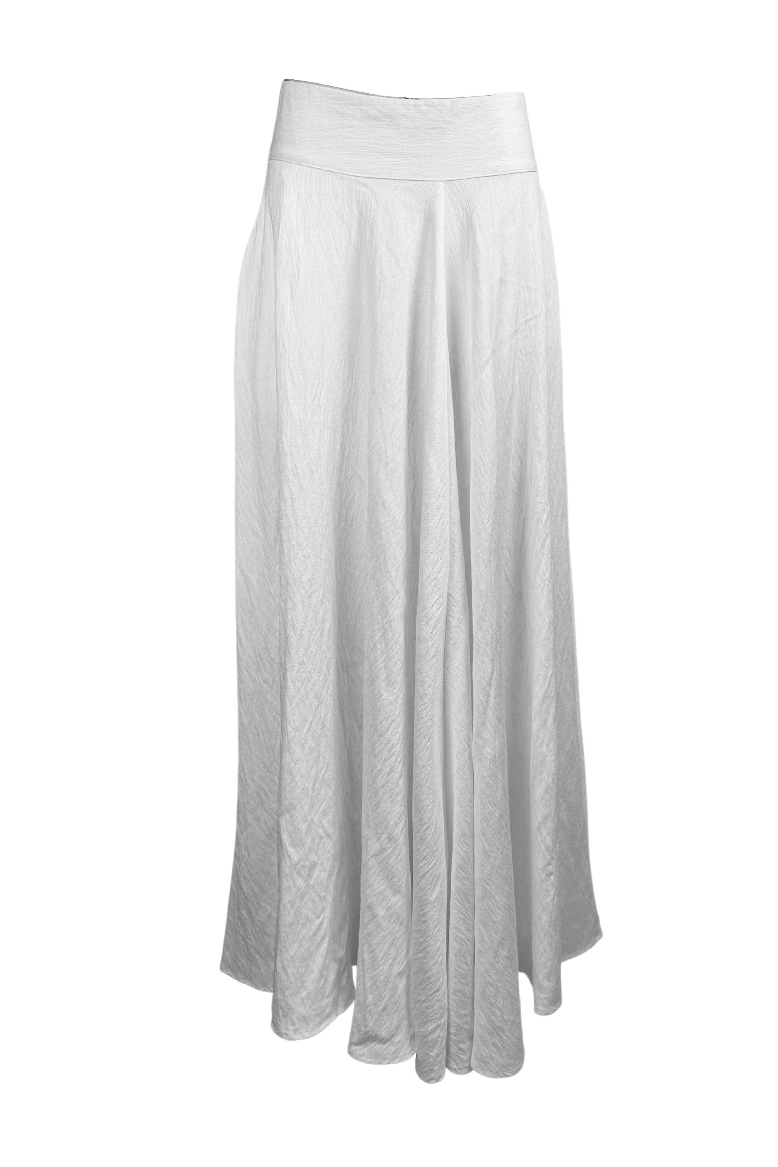 PTJ283129 falda amplia y larga color blanco
