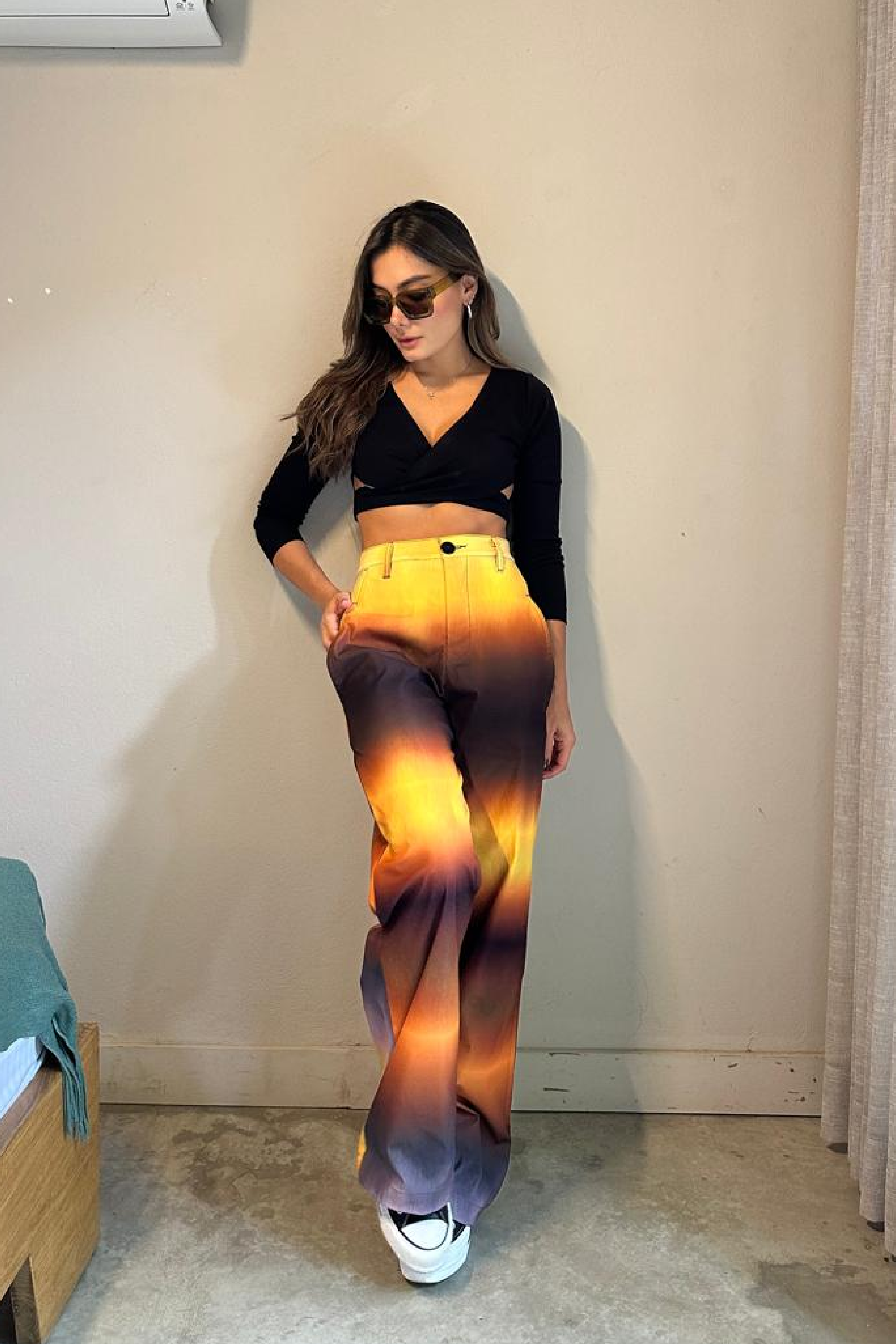 PTJ28351200 pantalón con bolsillos en degradación